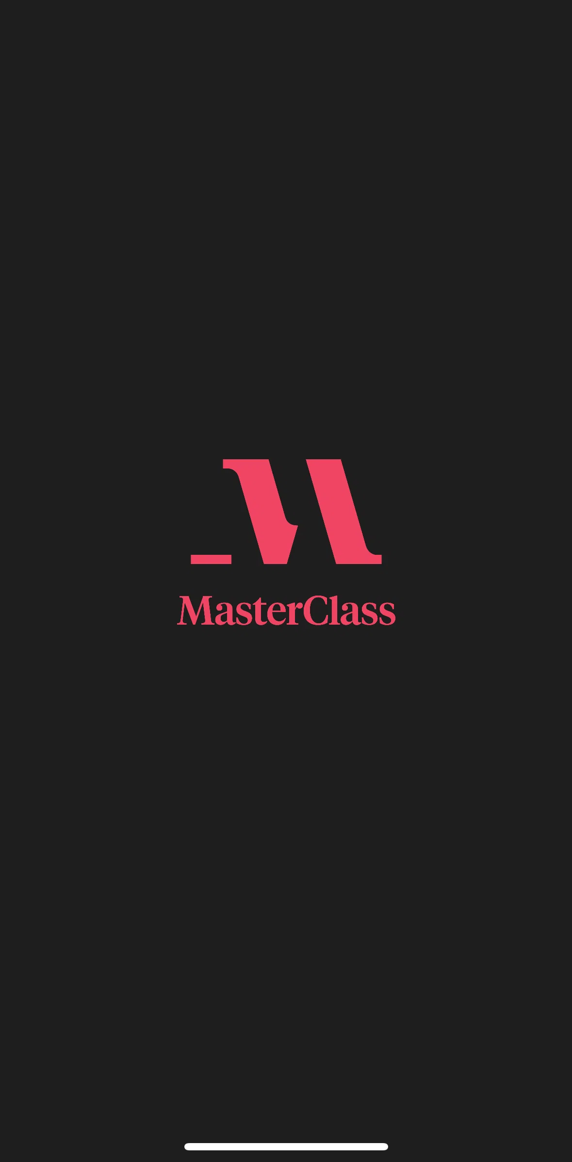 Masterclass Screen screen in the Onboarding flow