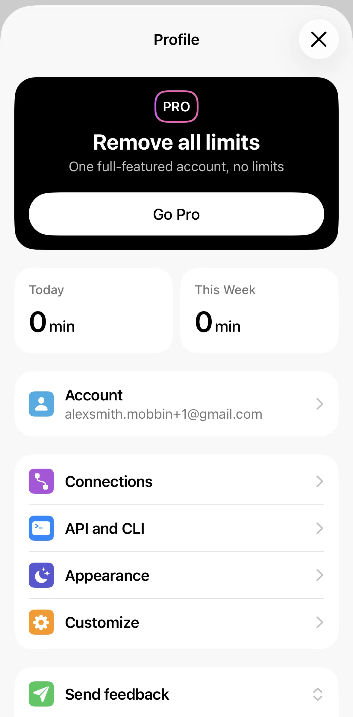 Matter Screen screen in the Matter Pro benefits flow