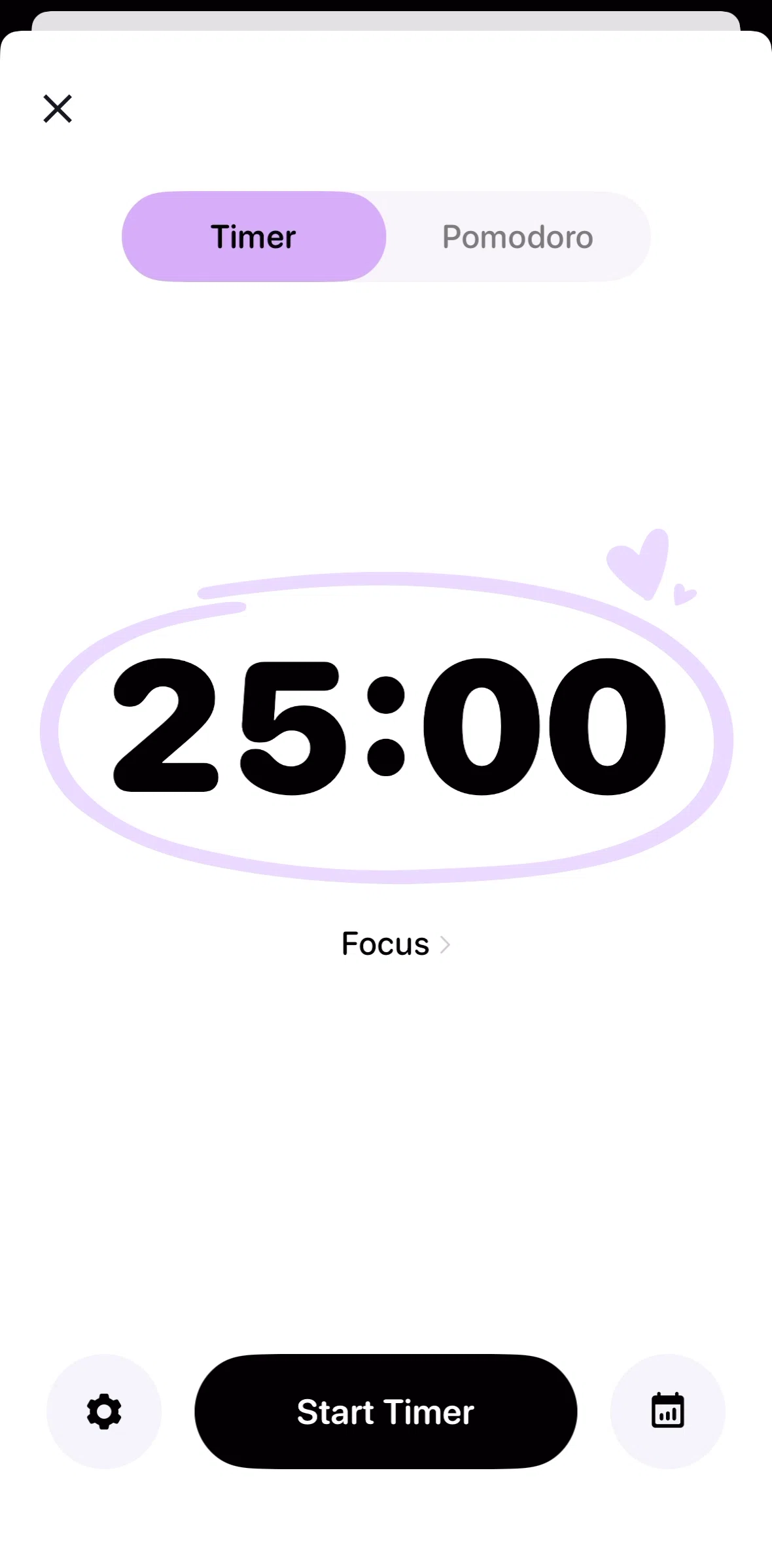 Me+ Screen screen in the Adjusting time flow