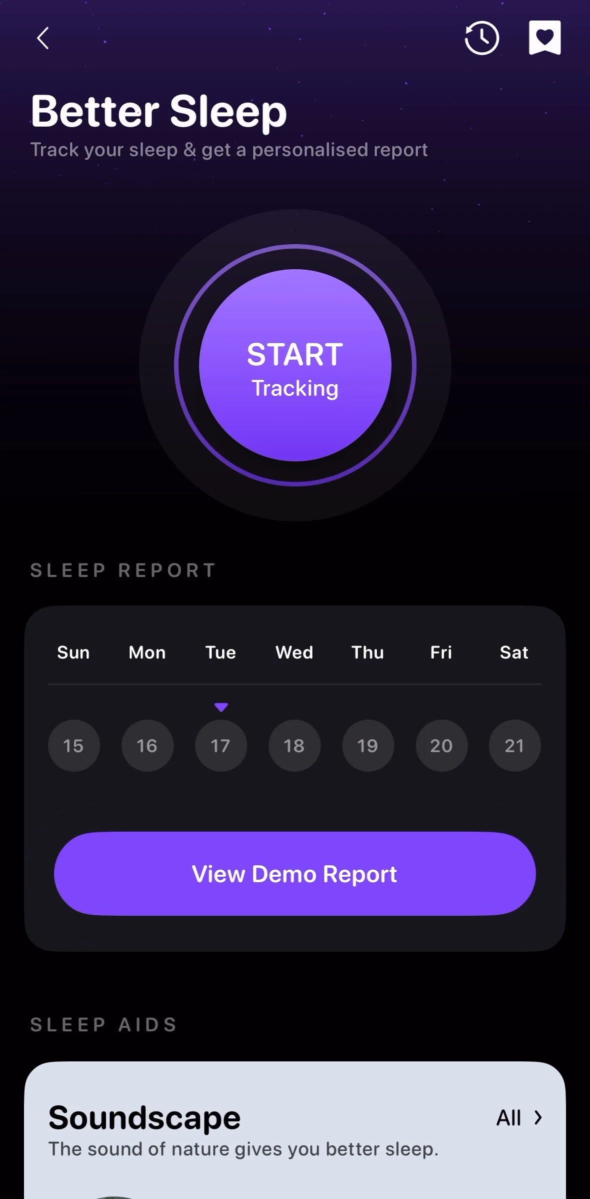 Me+ Screen screen in the Recent flow