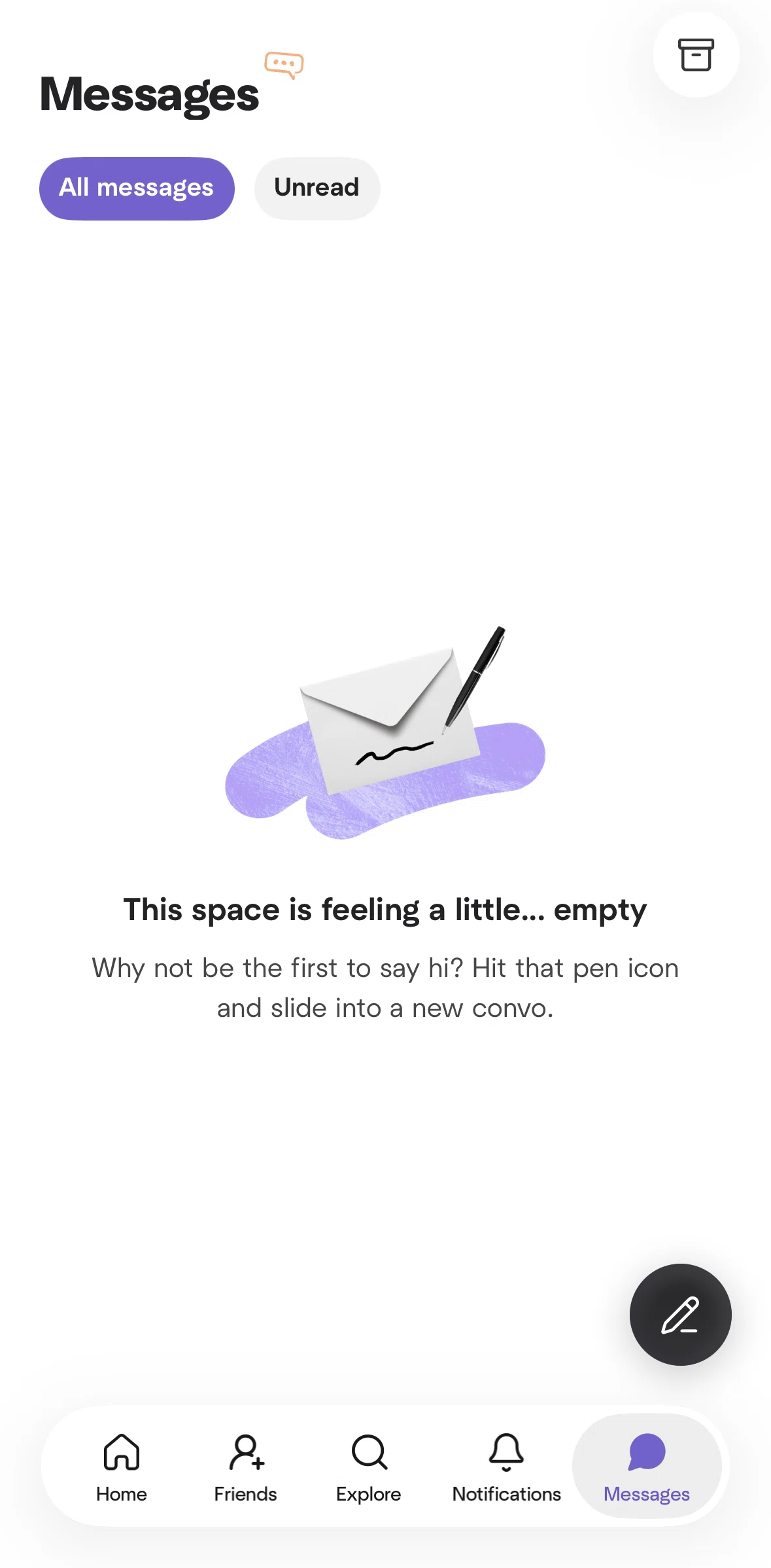 Meetup Screen screen in the Chatting with a user flow