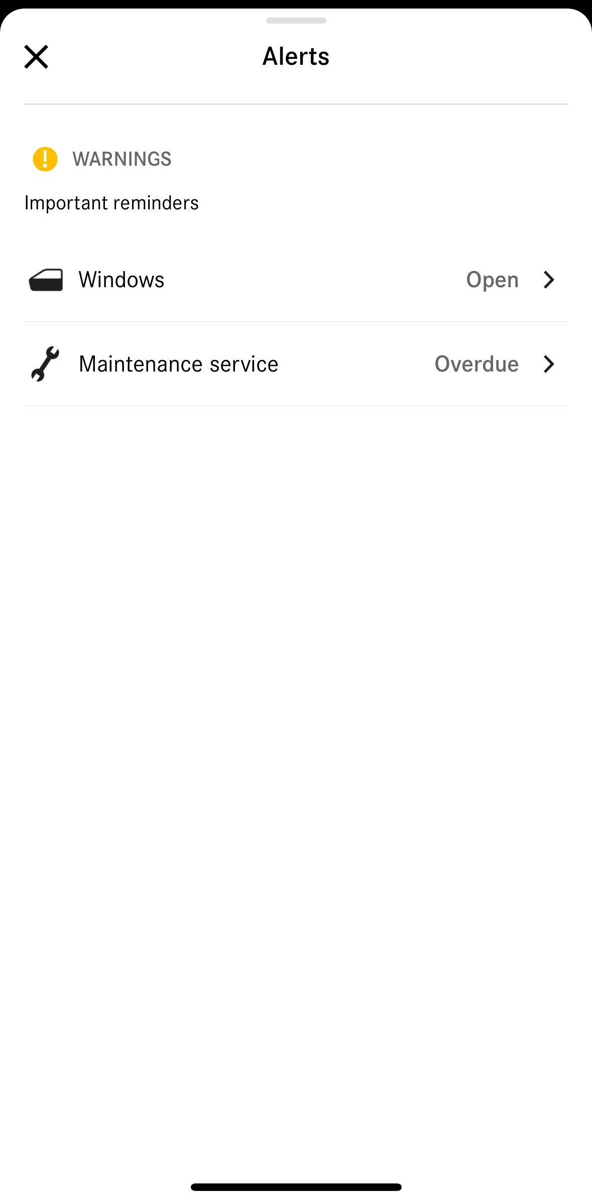 Mercedes-Benz Screen screen in the Windows flow