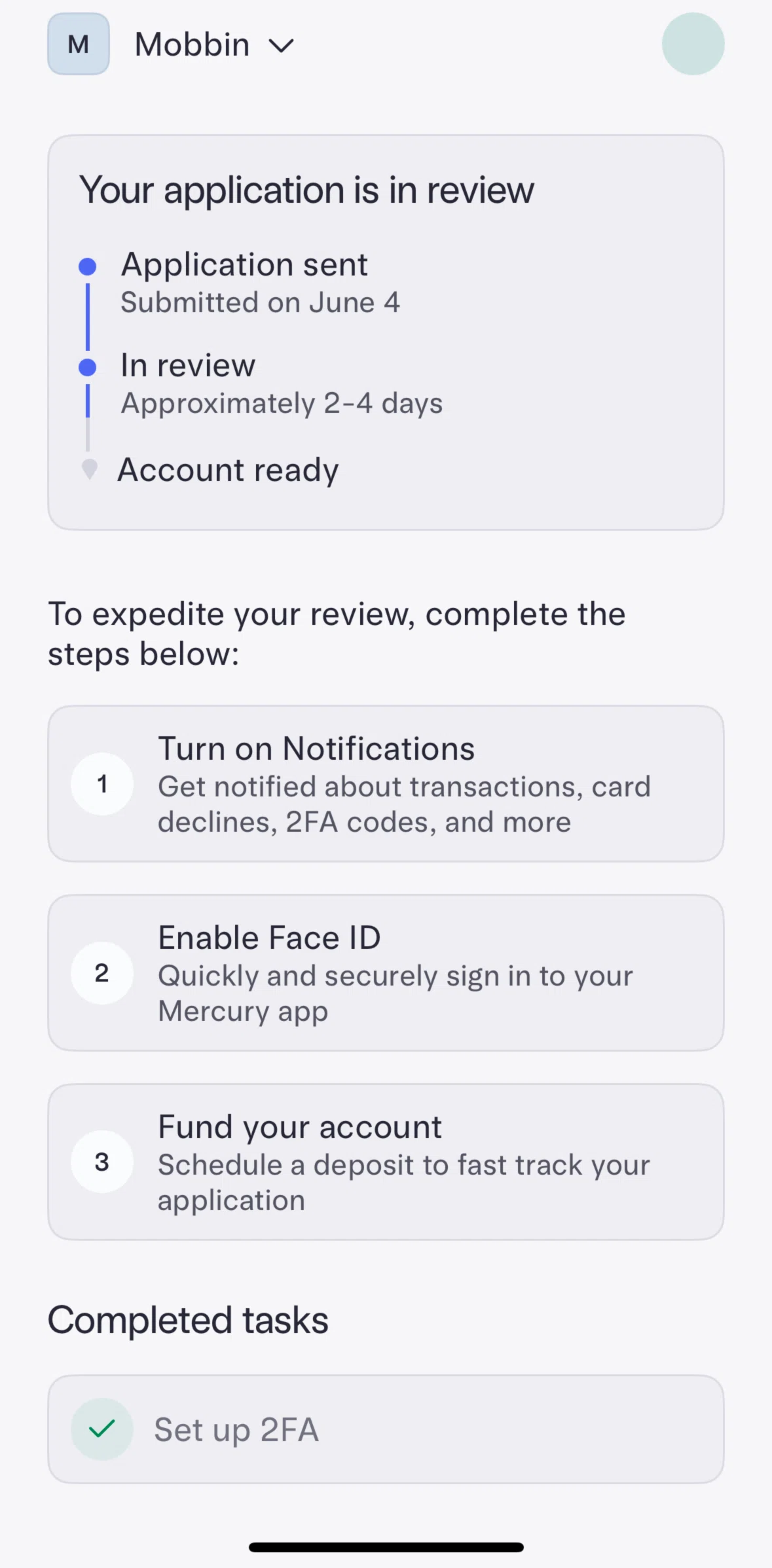 Mercury Screen screen in the Turning on notifications flow