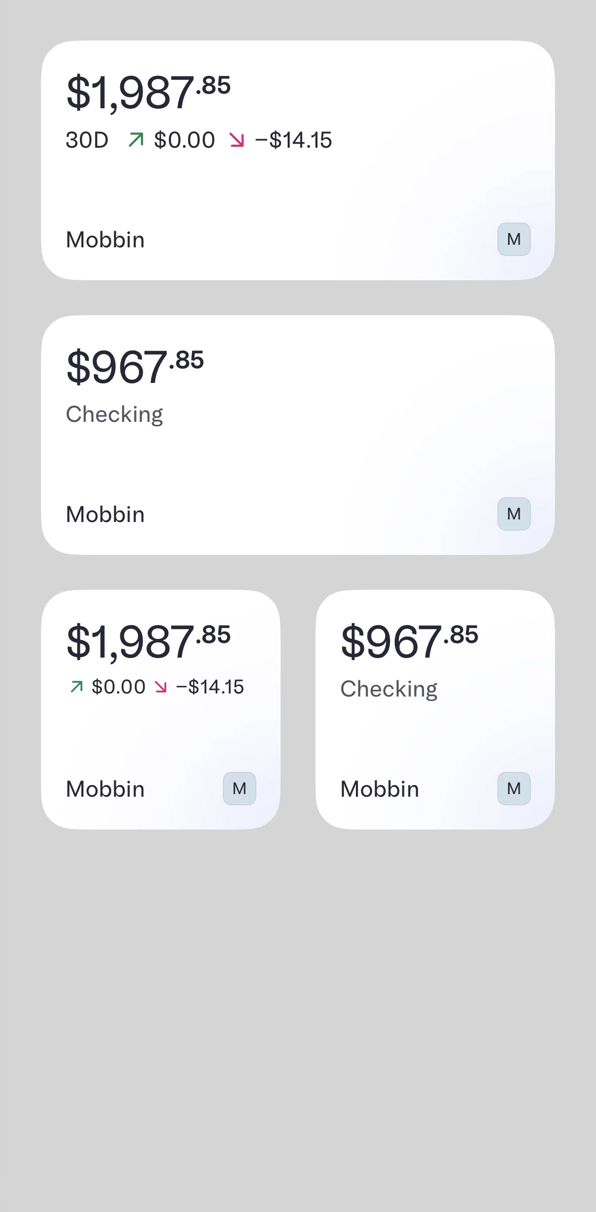 Mercury Screen screen in the Widgets flow