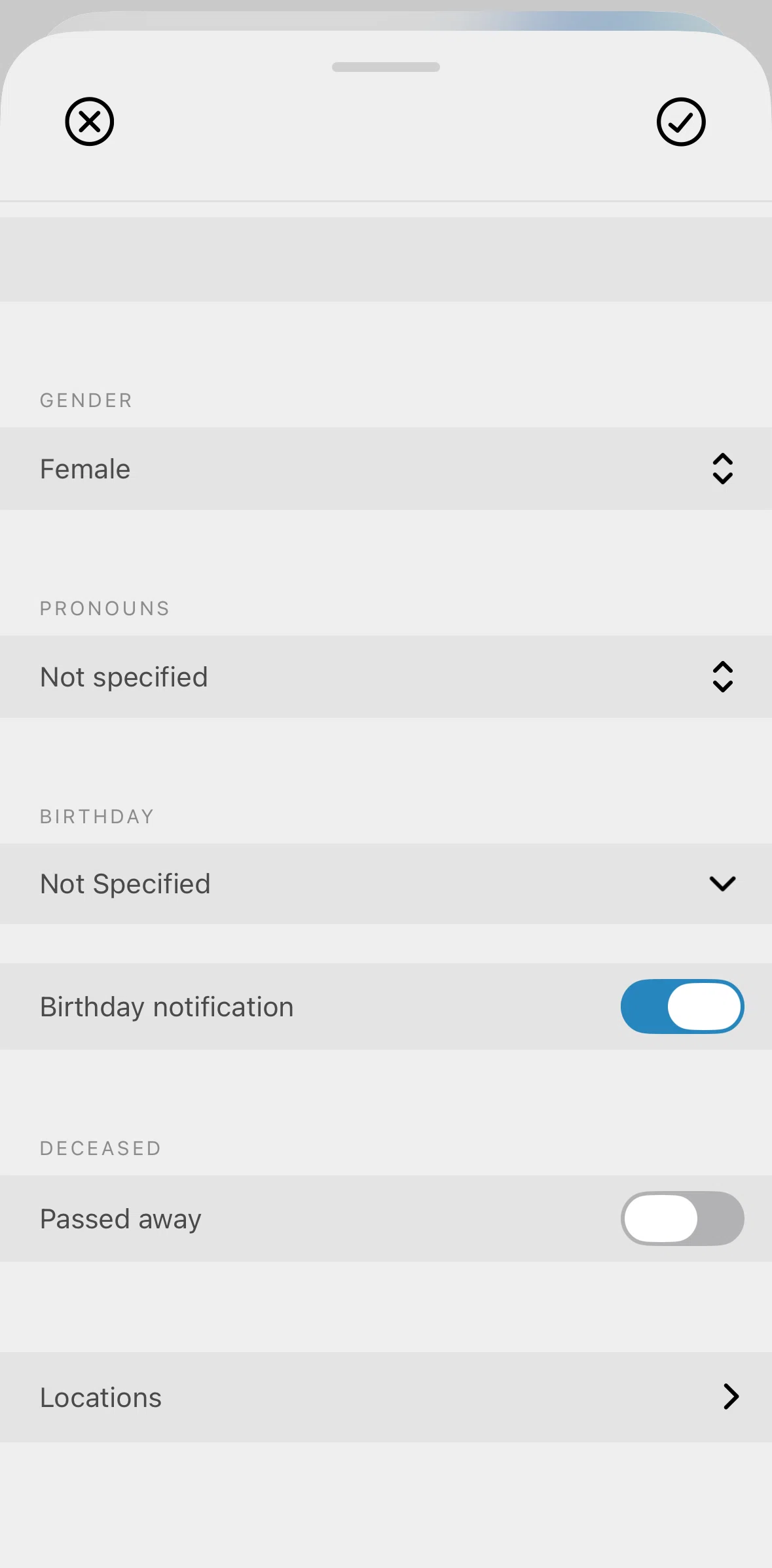 Mesh Screen screen in the Adding a location flow