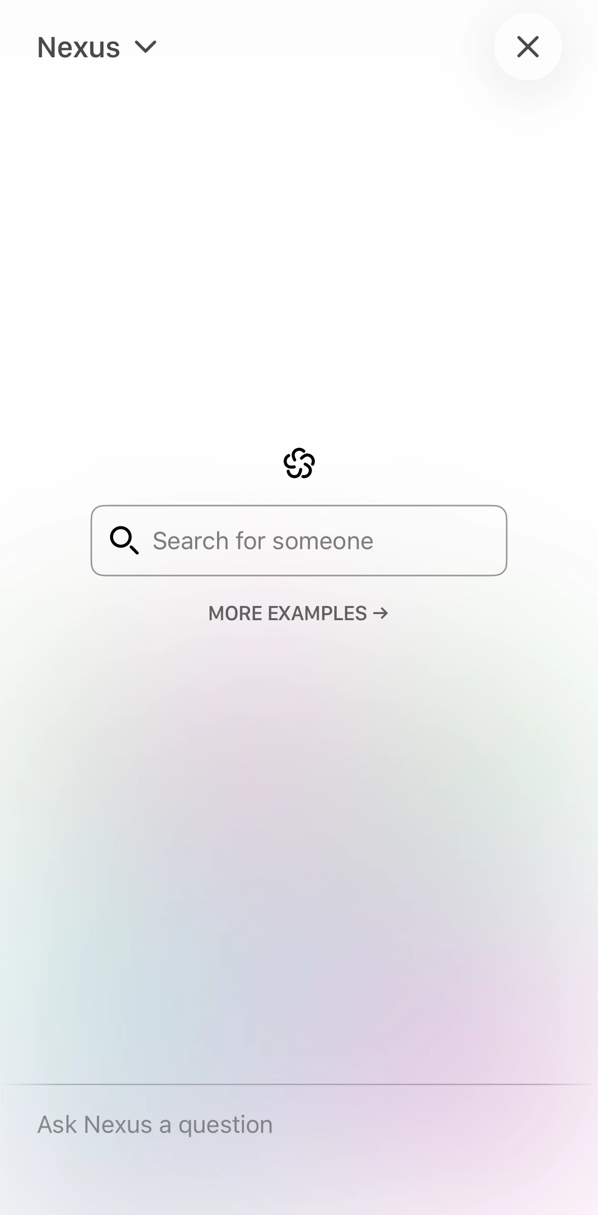 Mesh Screen screen in the Searching a contact flow