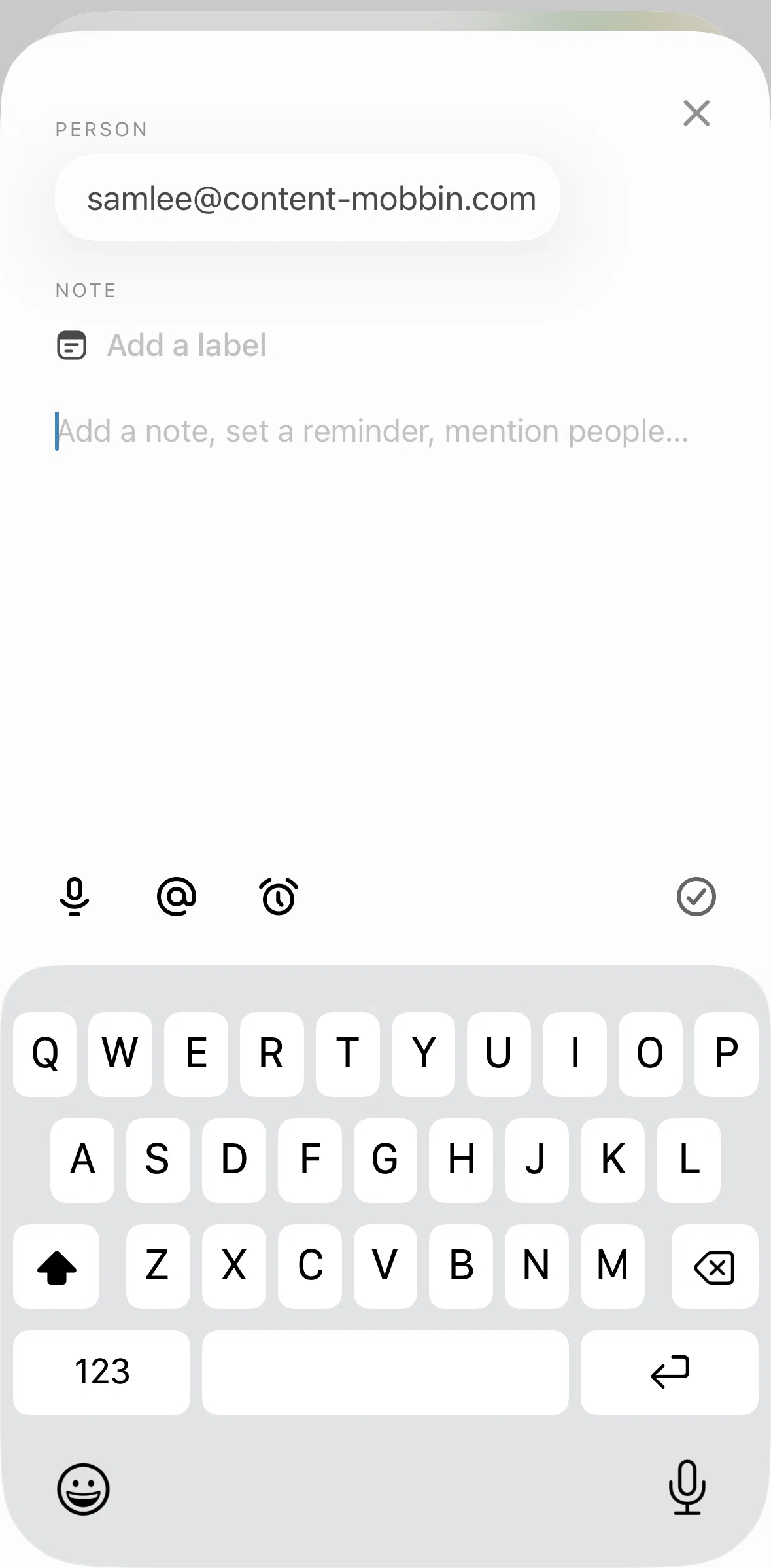 Mesh Screen screen in the Transcribing audio to text flow