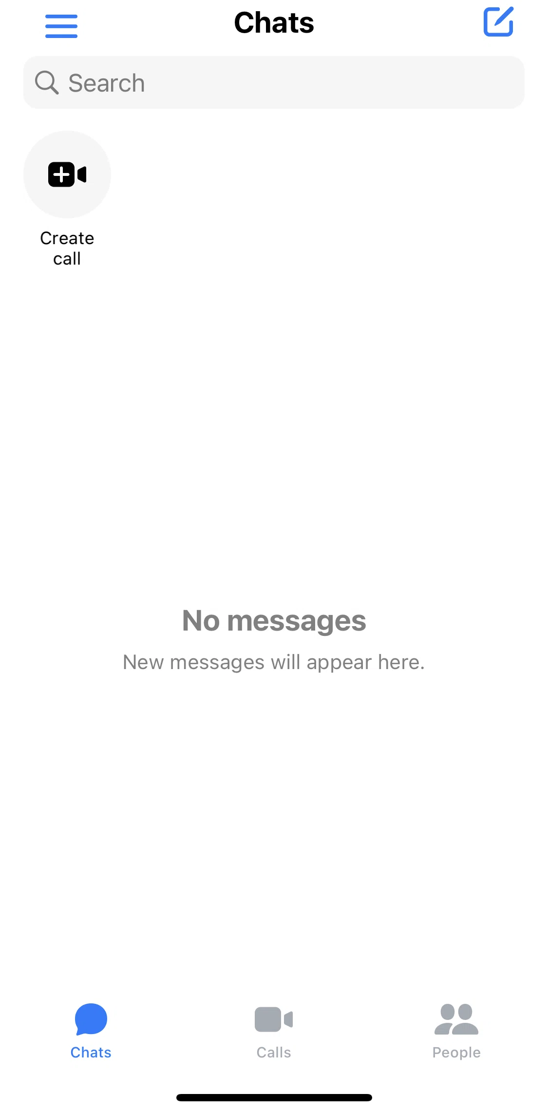 Messenger Screen screen in the Chat flow
