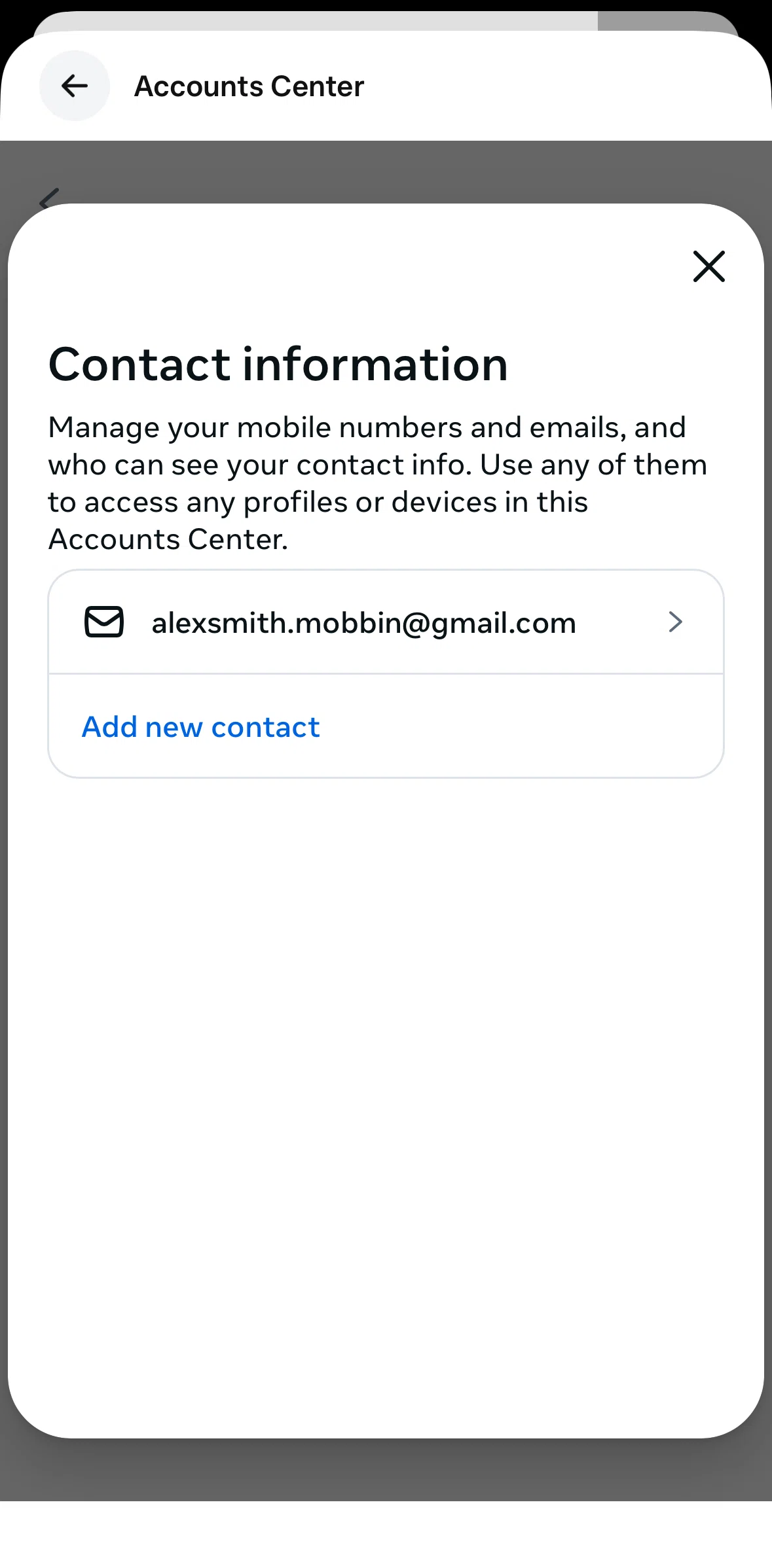 Meta AI Screen screen in the Adding a phone number flow