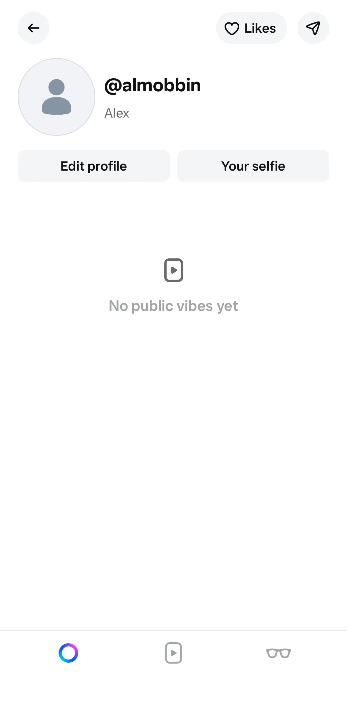 Meta AI Screen screen in the Likes flow