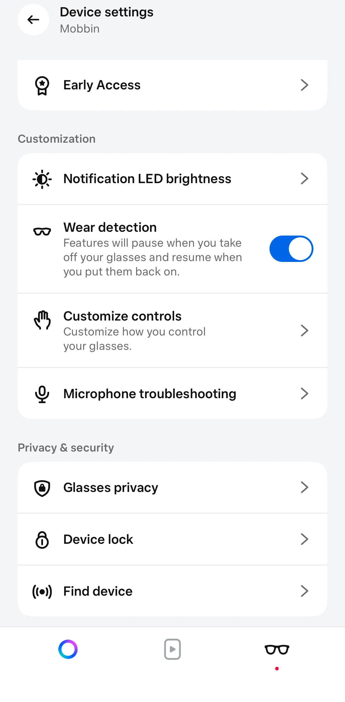 Meta AI Screen screen in the Registering to early access flow
