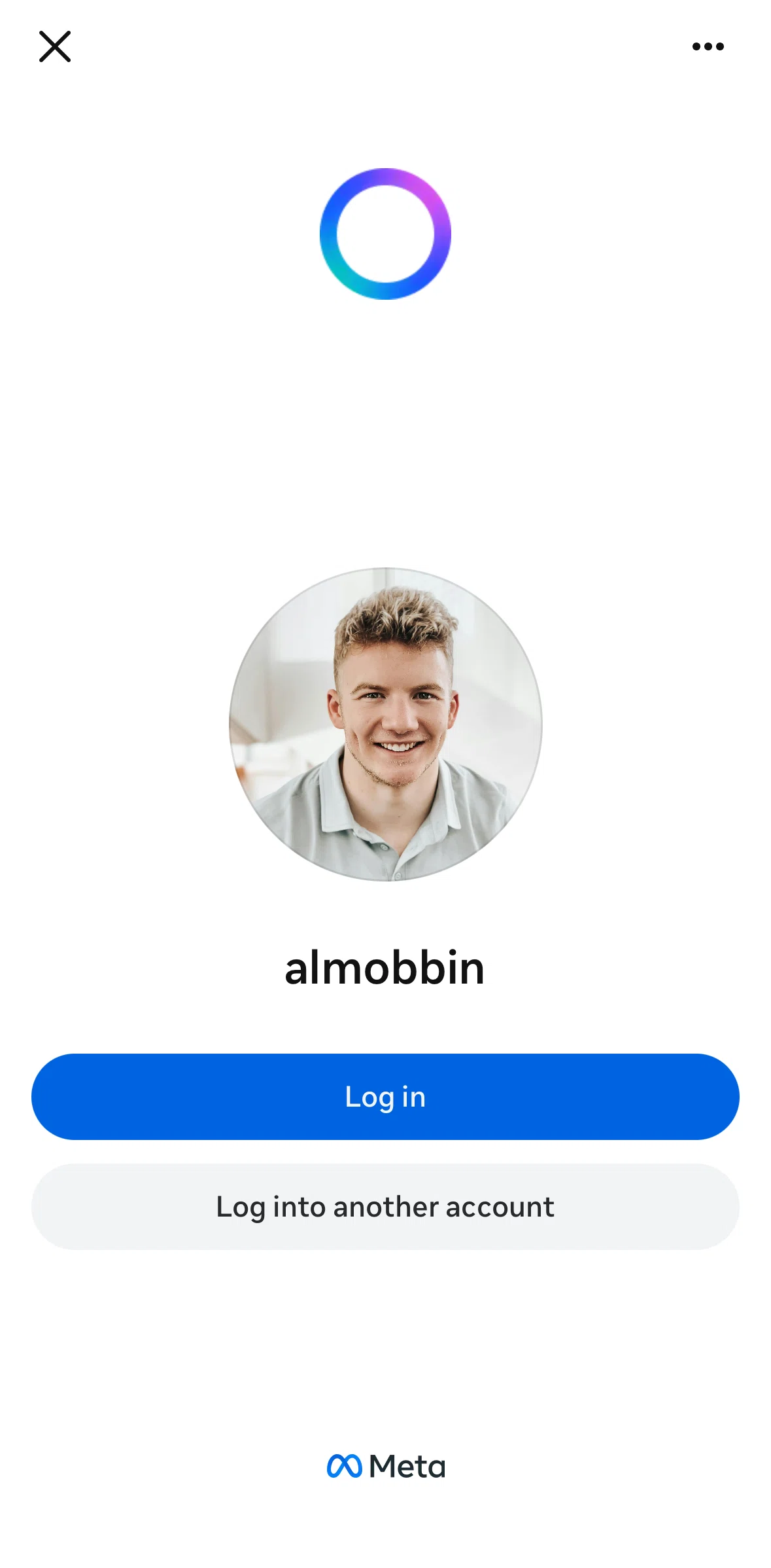 Meta AI Screen screen in the Remove a profile flow