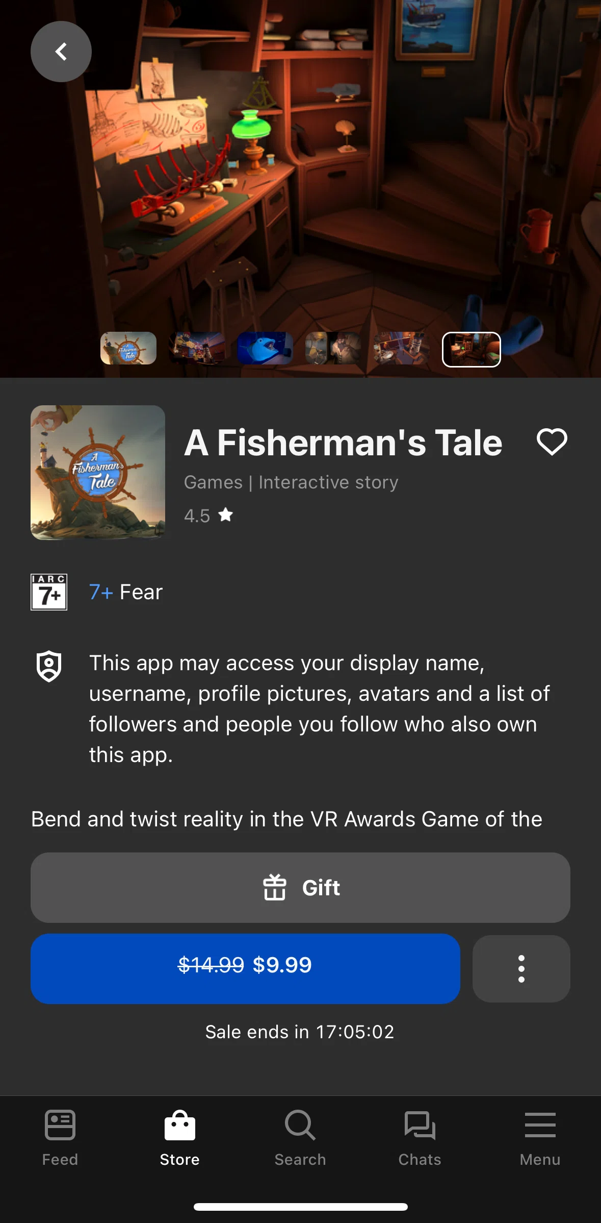 Meta Quest Screen screen in the View photo flow