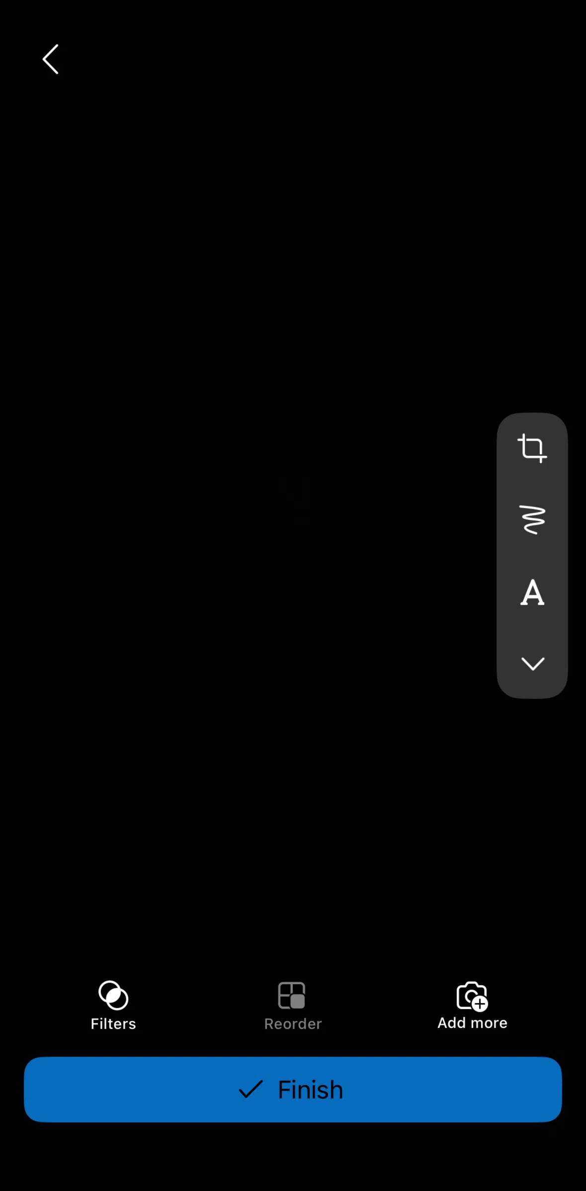 Microsoft Outlook Screen screen in the Cropping a photo flow