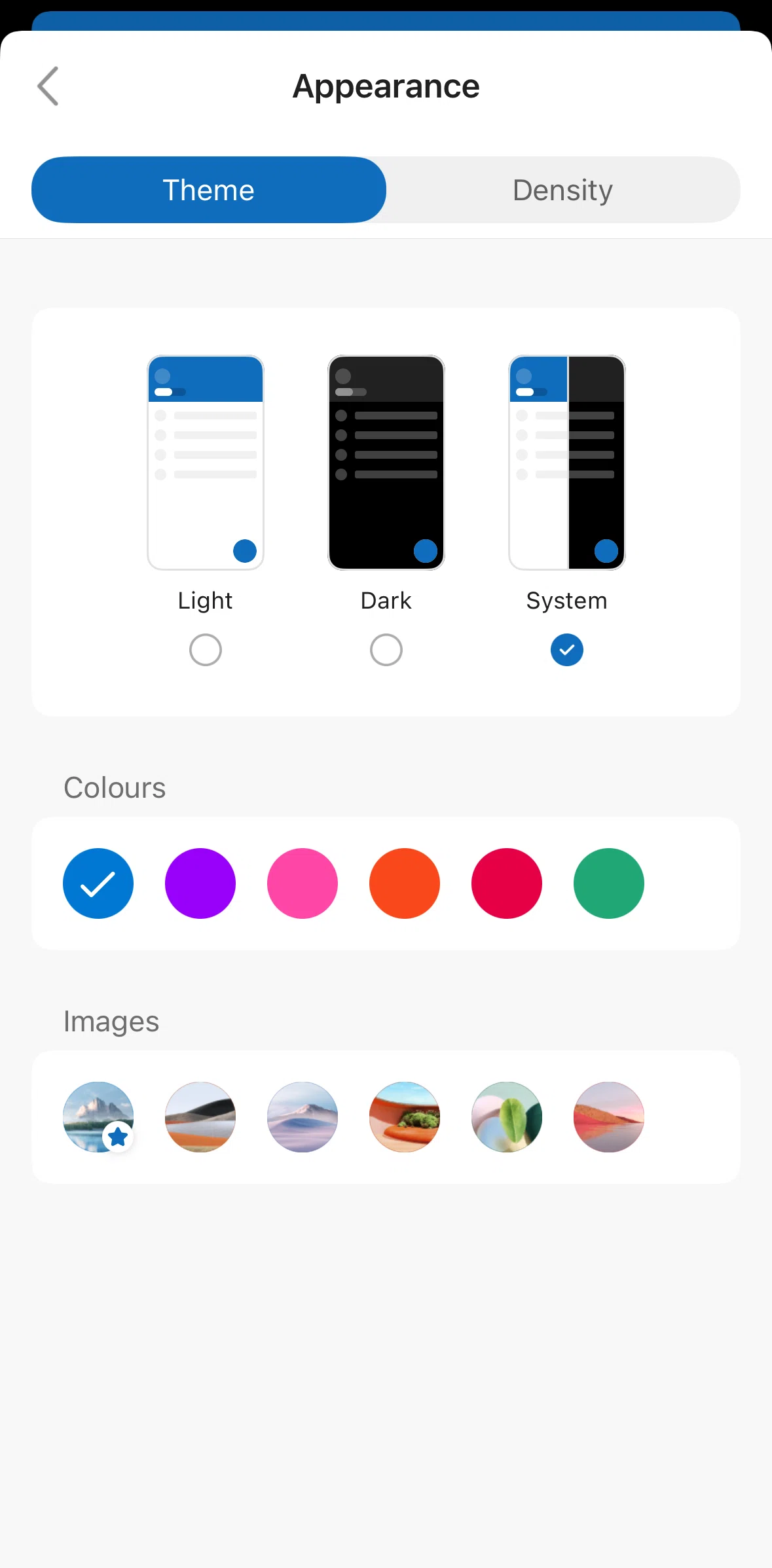 Microsoft Outlook Screen screen in the Switching to dark mode flow