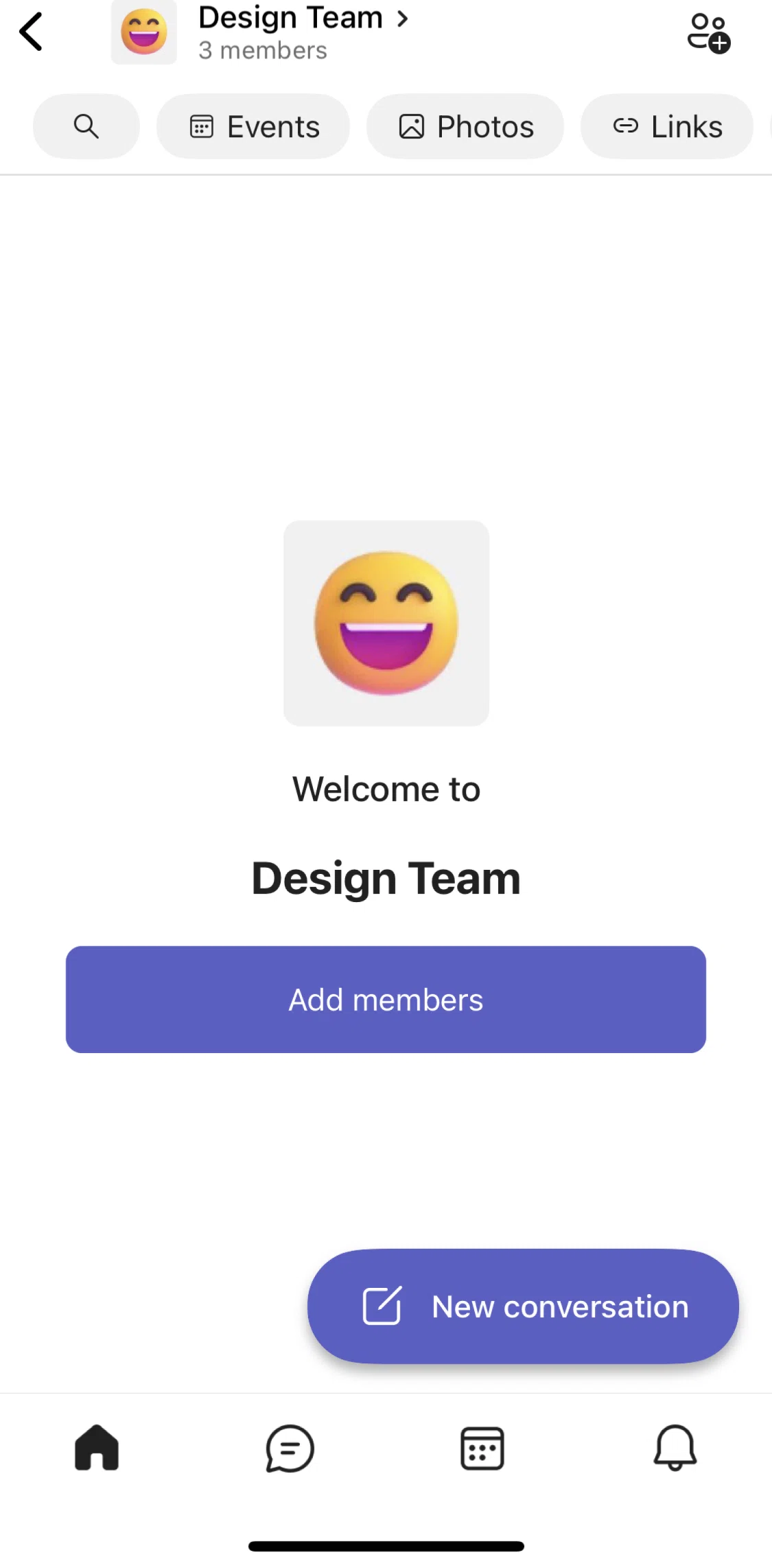 Microsoft Teams Screen screen in the Creating a new post flow