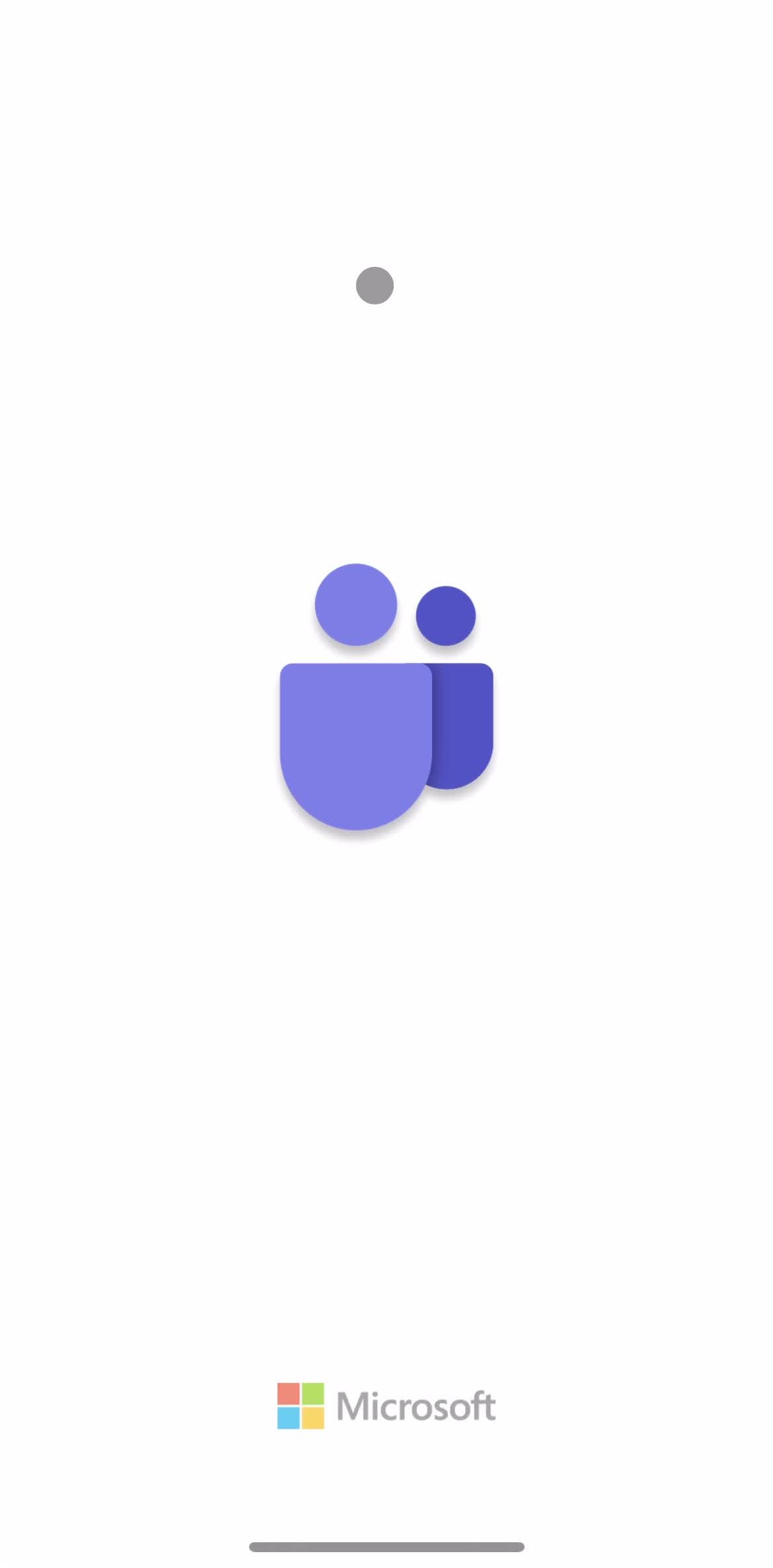 Microsoft Teams Splash screen screen in the Onboarding flow