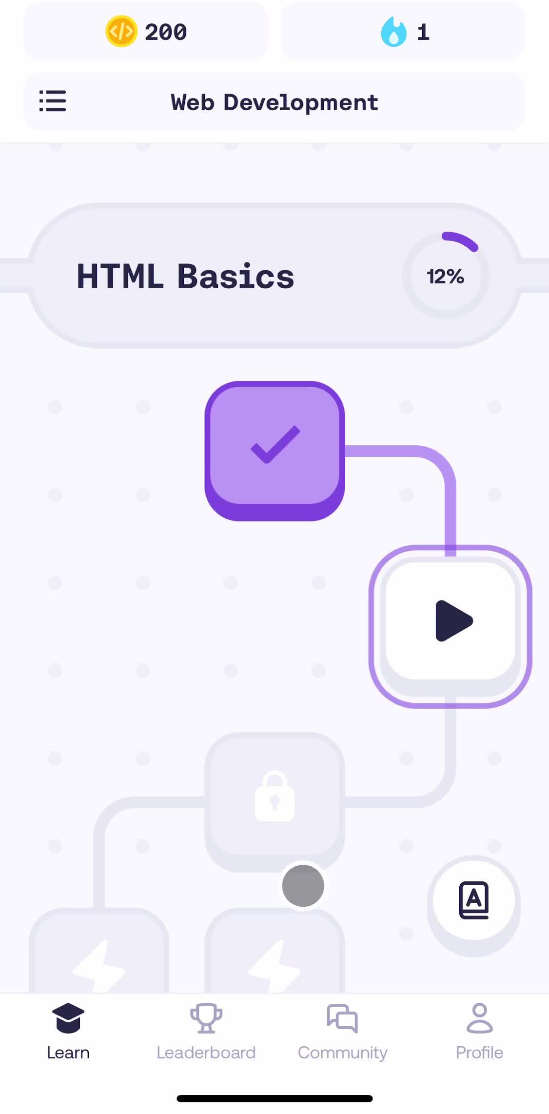 Mimo Home screen in the Code Editor flow
