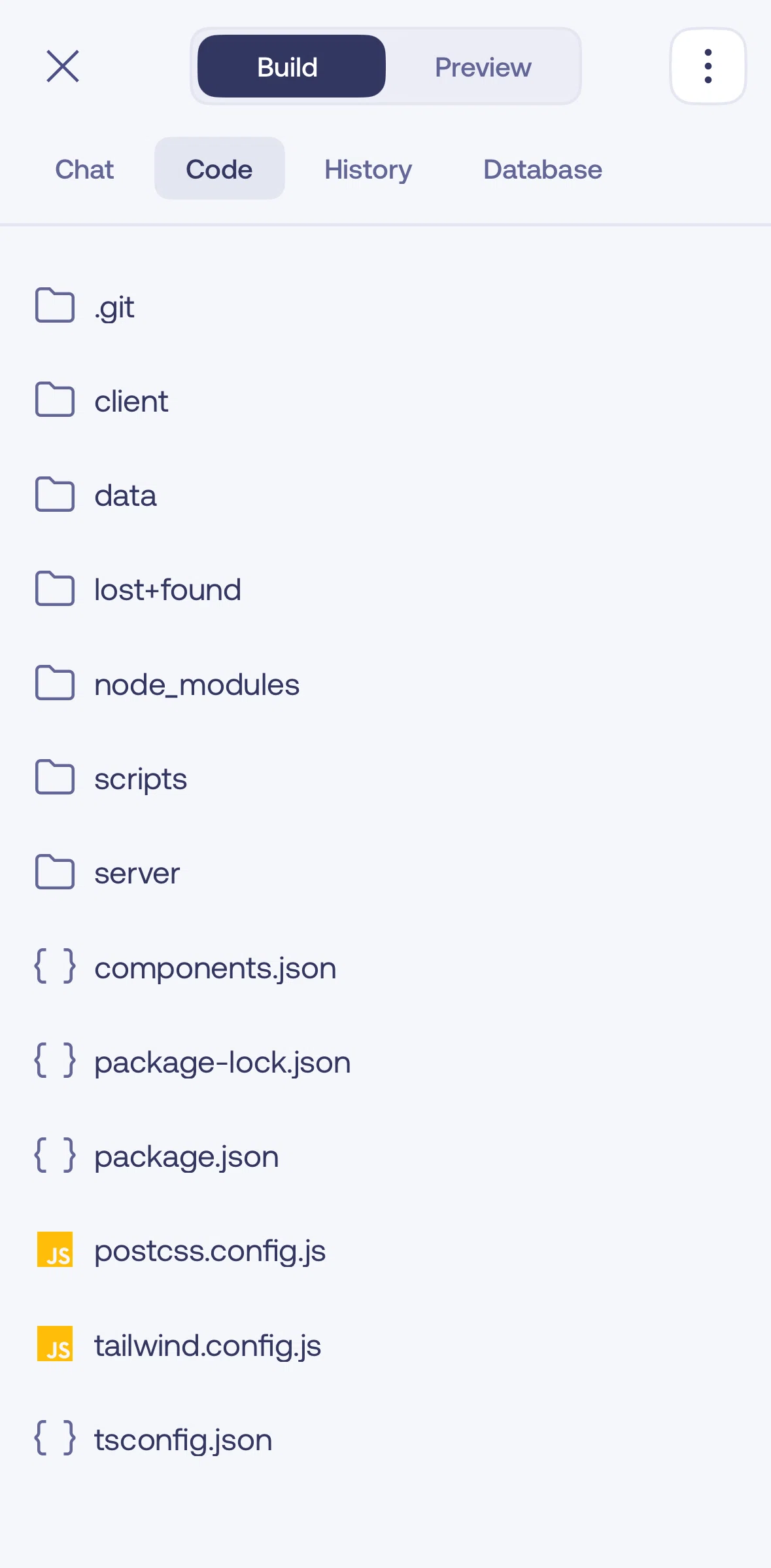 Mimo Screen screen in the File detail (code) flow
