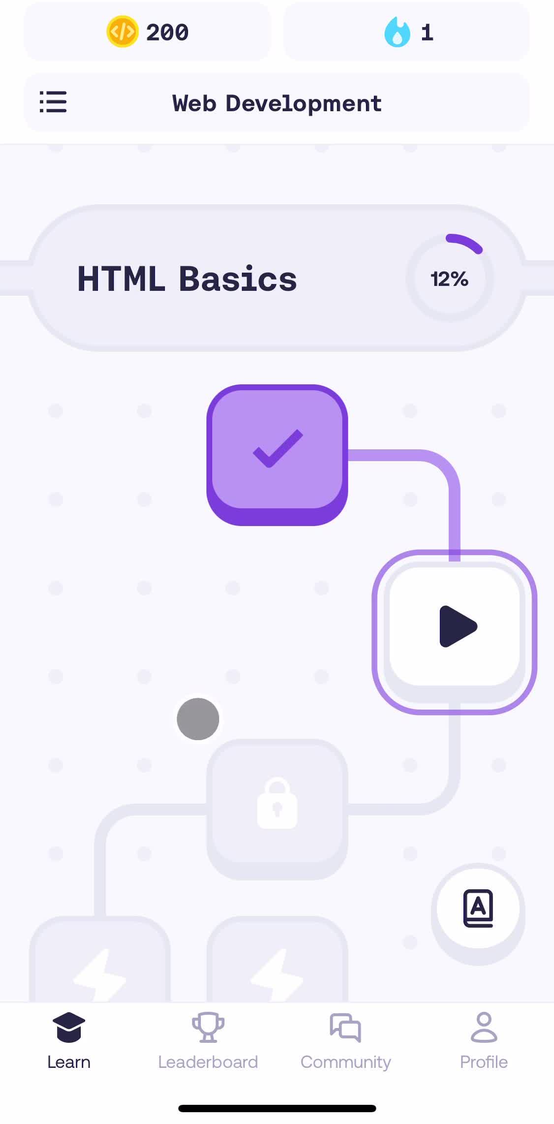 Mimo Home screen in the Leaderboards flow