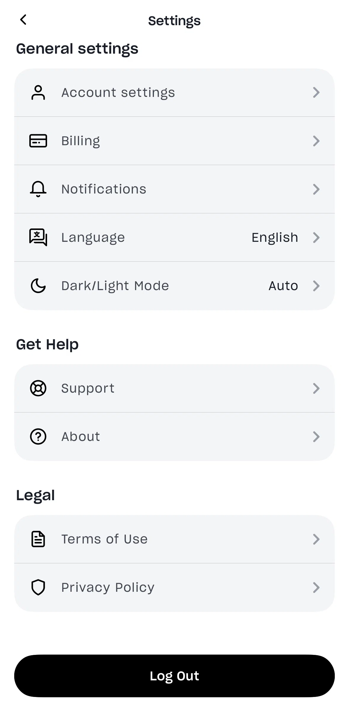 Mindvalley Screen screen in the Account settings flow