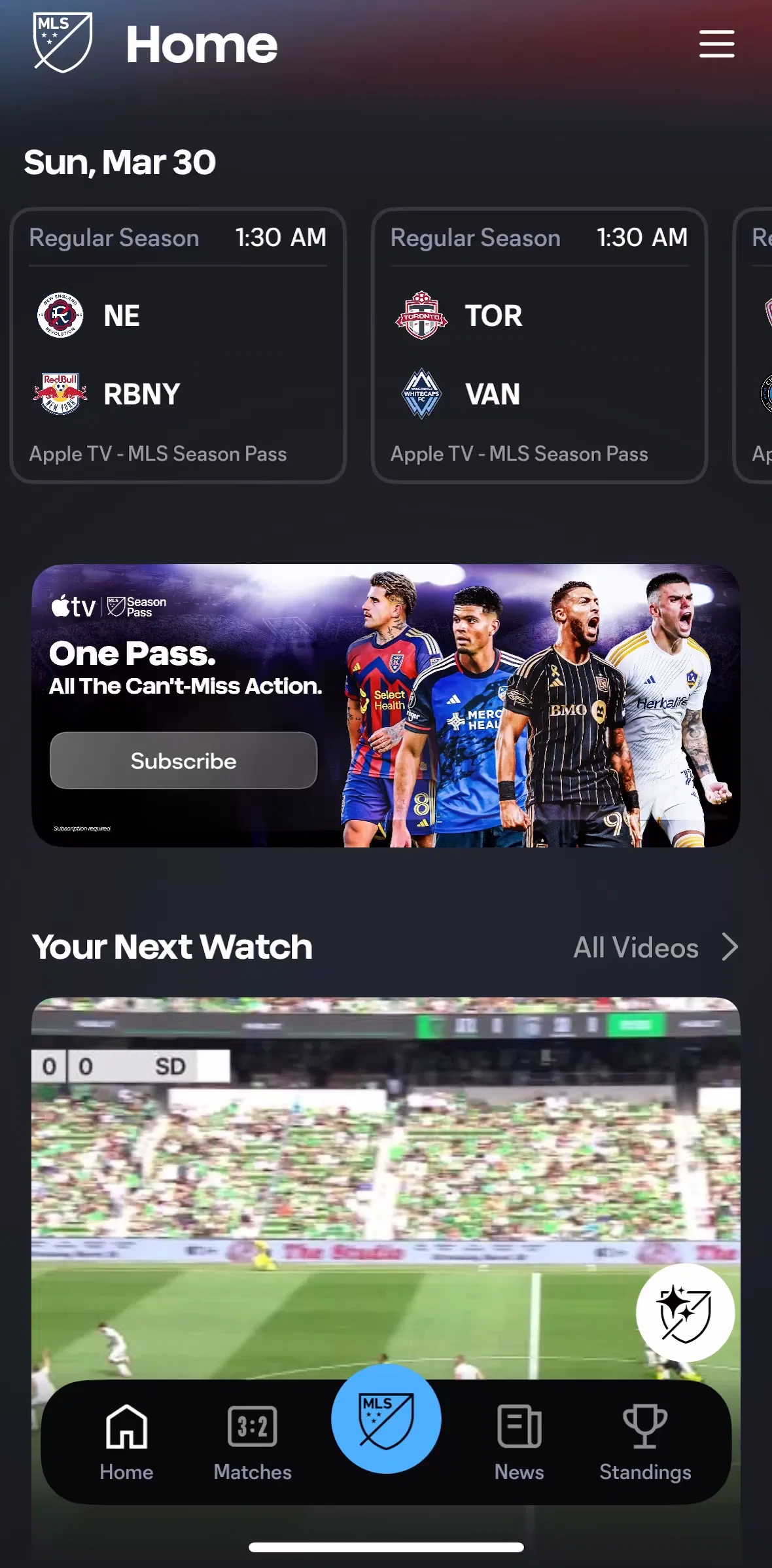 MLS Screen screen in the Profile flow