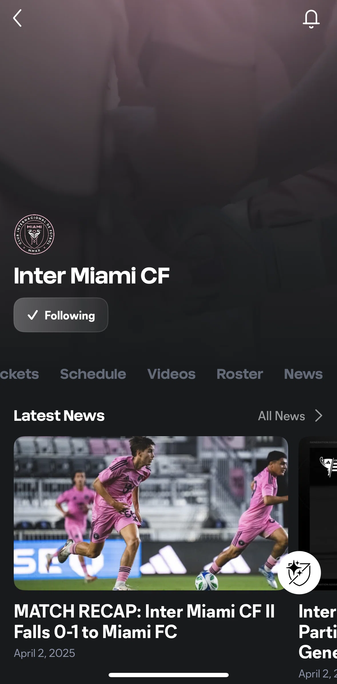 MLS Screen screen in the Roster flow