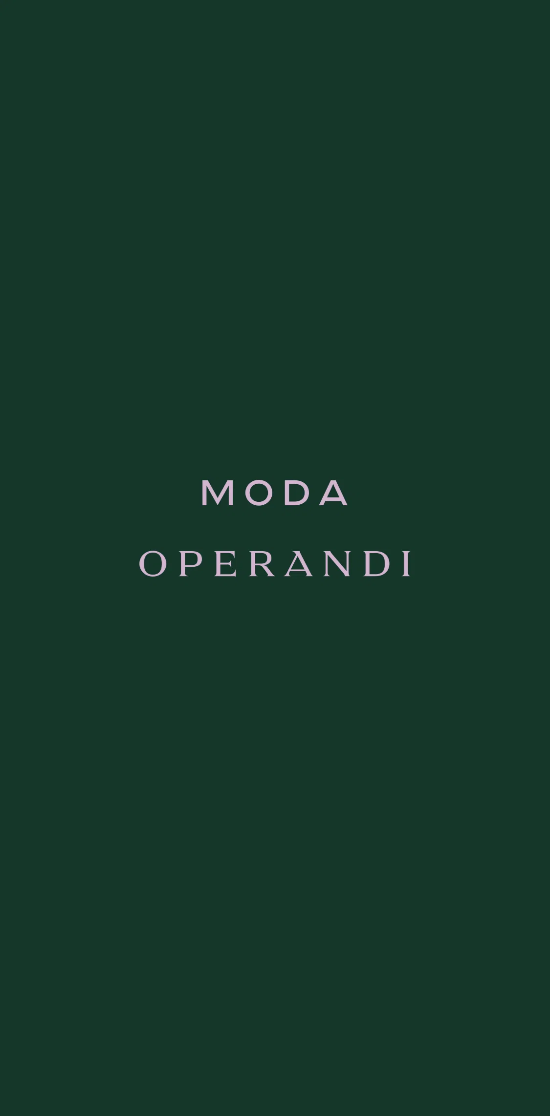 Moda Operandi Screen screen in the Onboarding flow