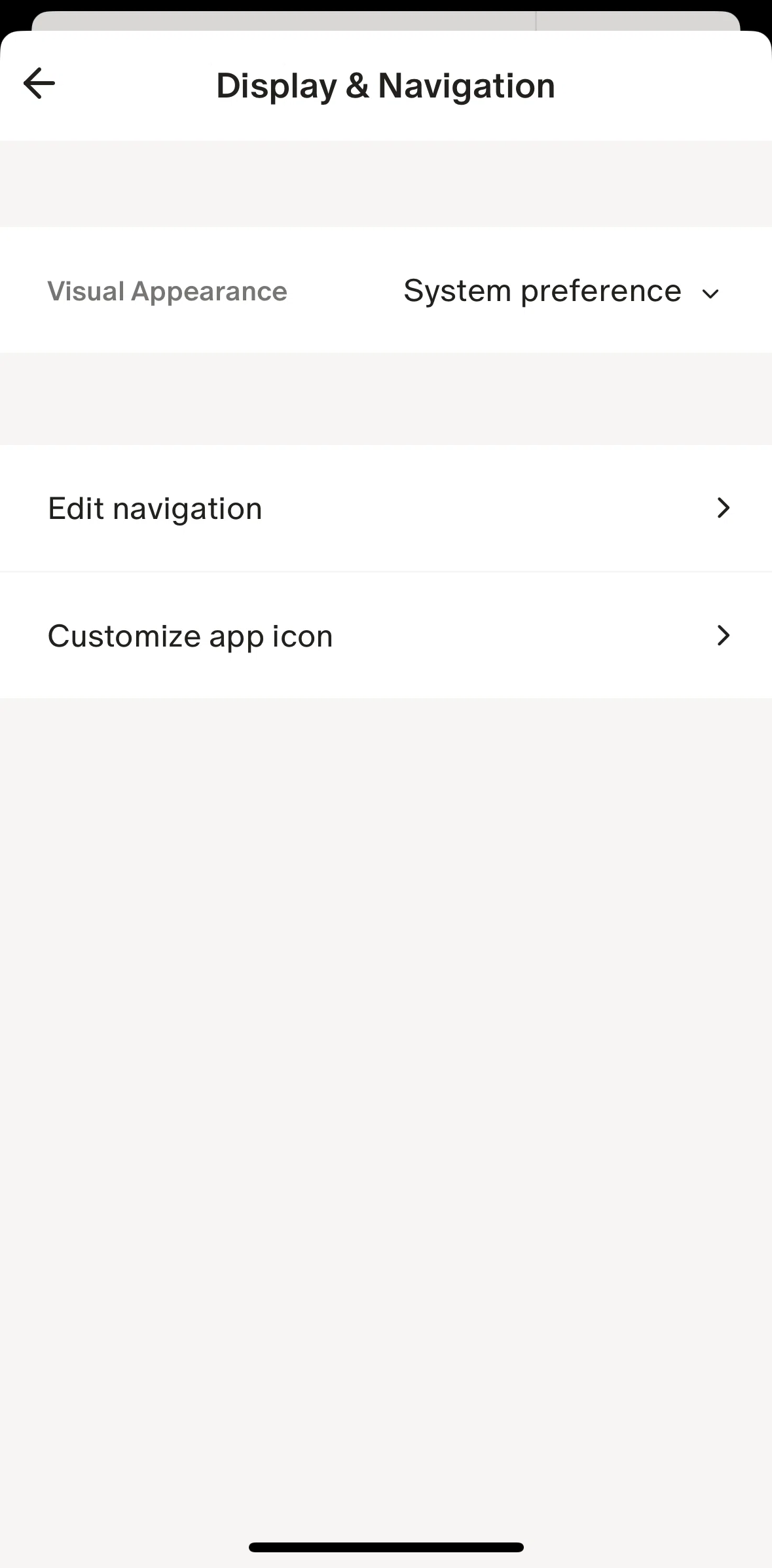 Monarch Screen screen in the Changing app icon flow