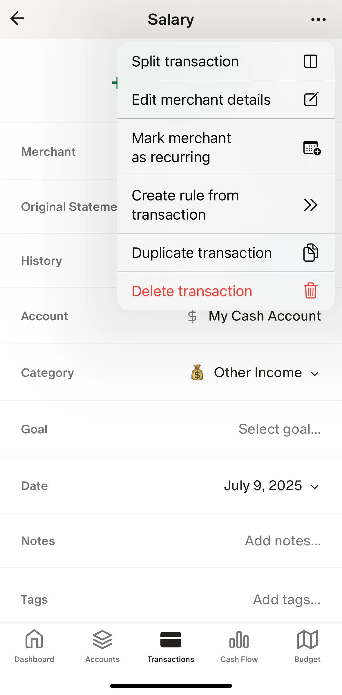 Monarch Screen screen in the Creating a rule flow