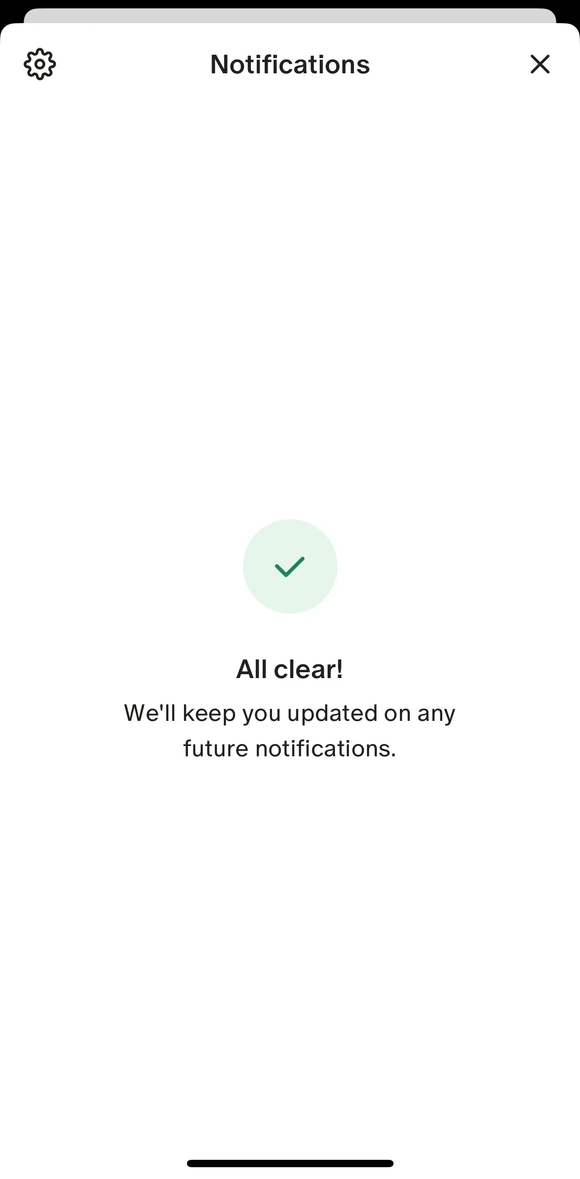 Monarch Screen screen in the Notification settings flow
