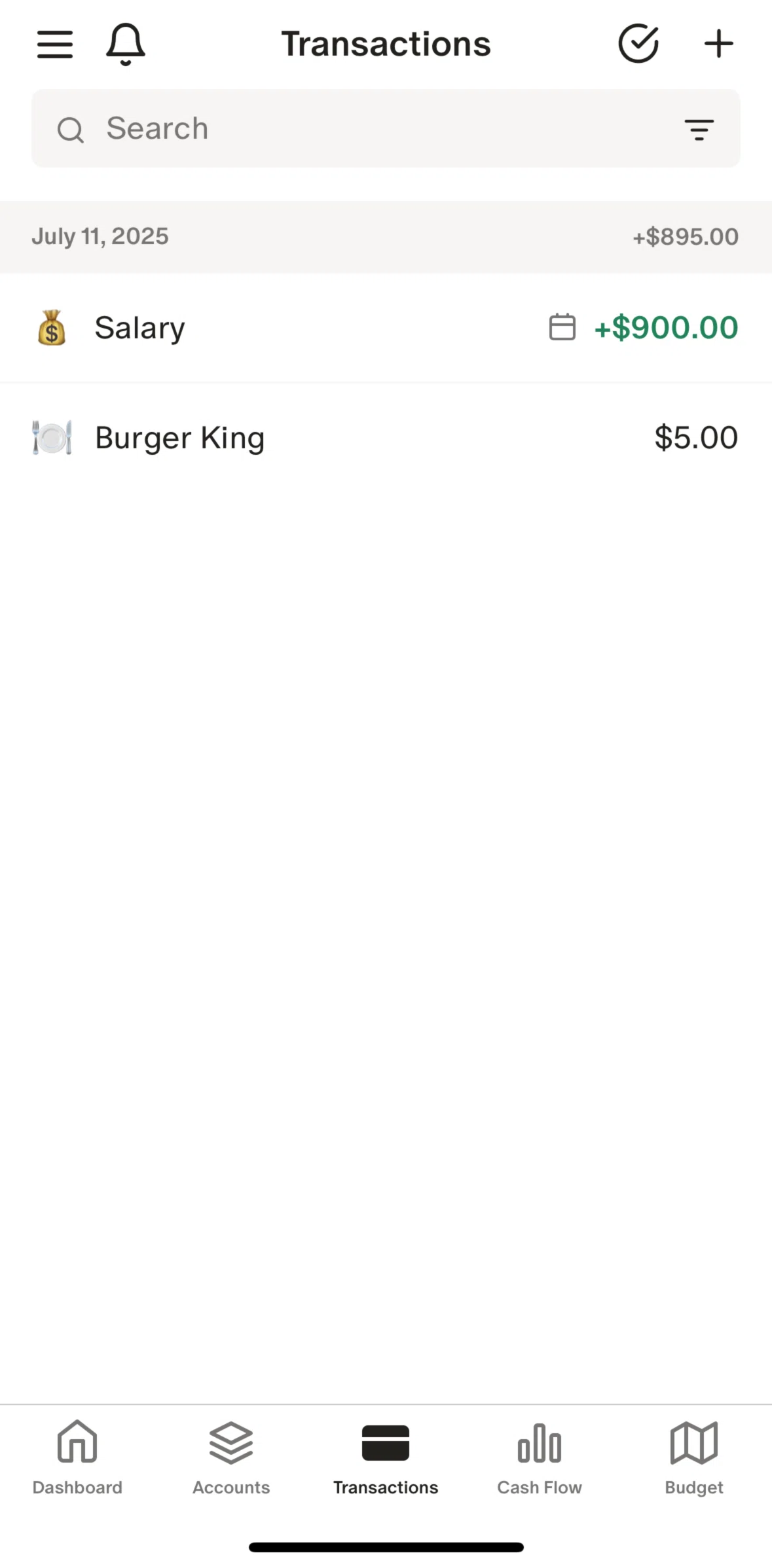 Monarch Screen screen in the Transaction detail flow