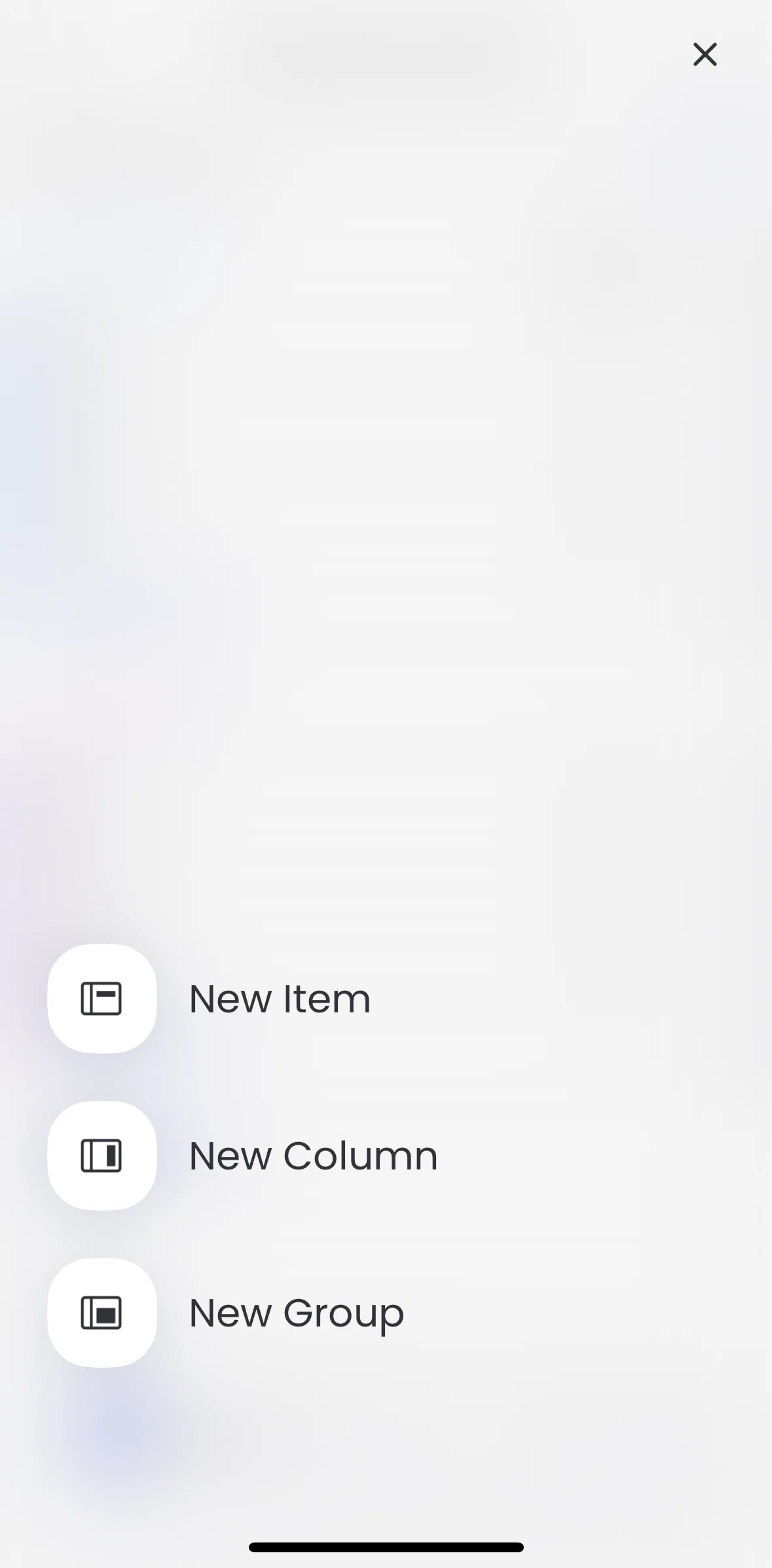 monday.com Screen screen in the Adding a group flow