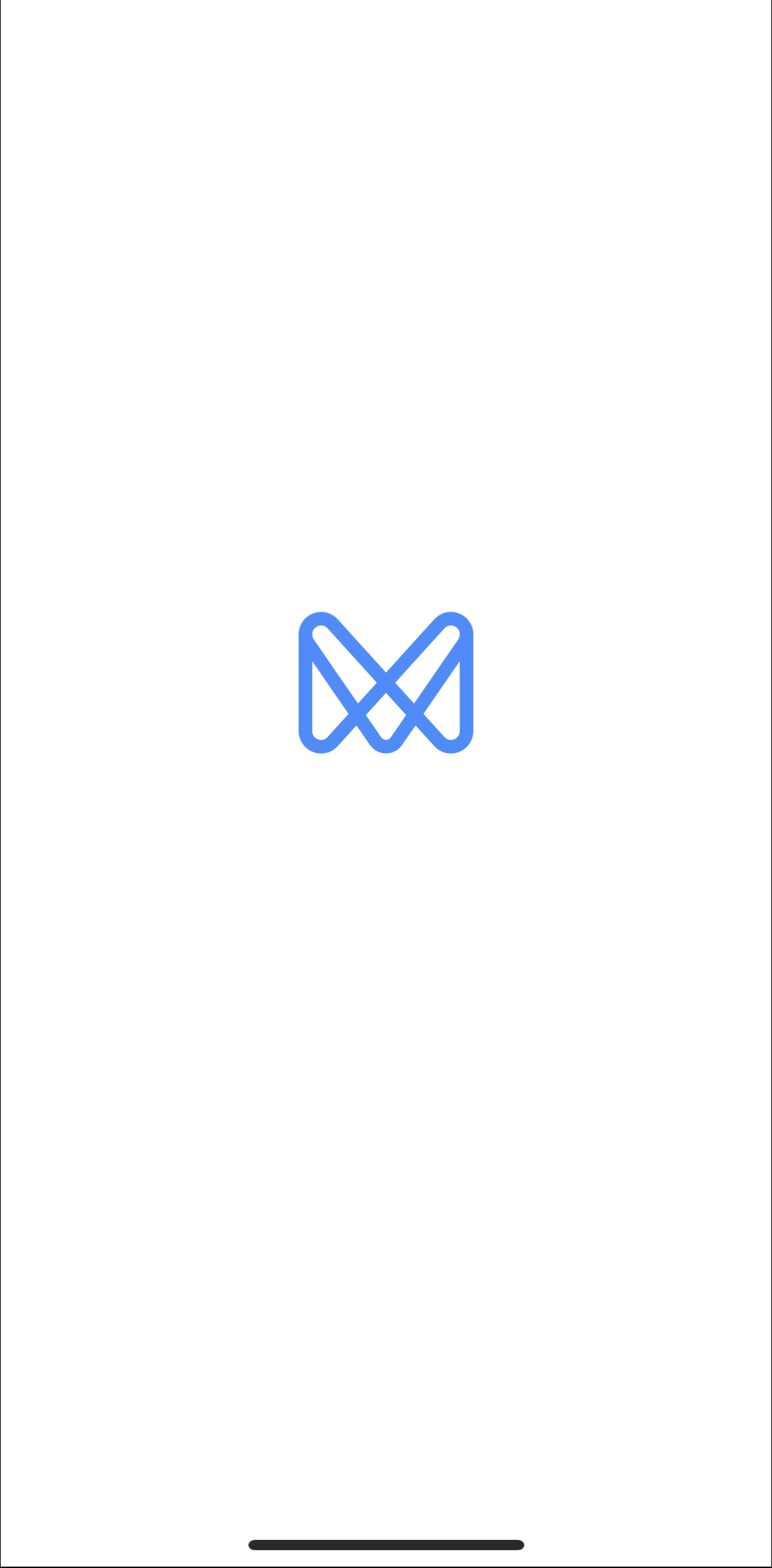 Monese Splash screen screen in the Onboarding flow