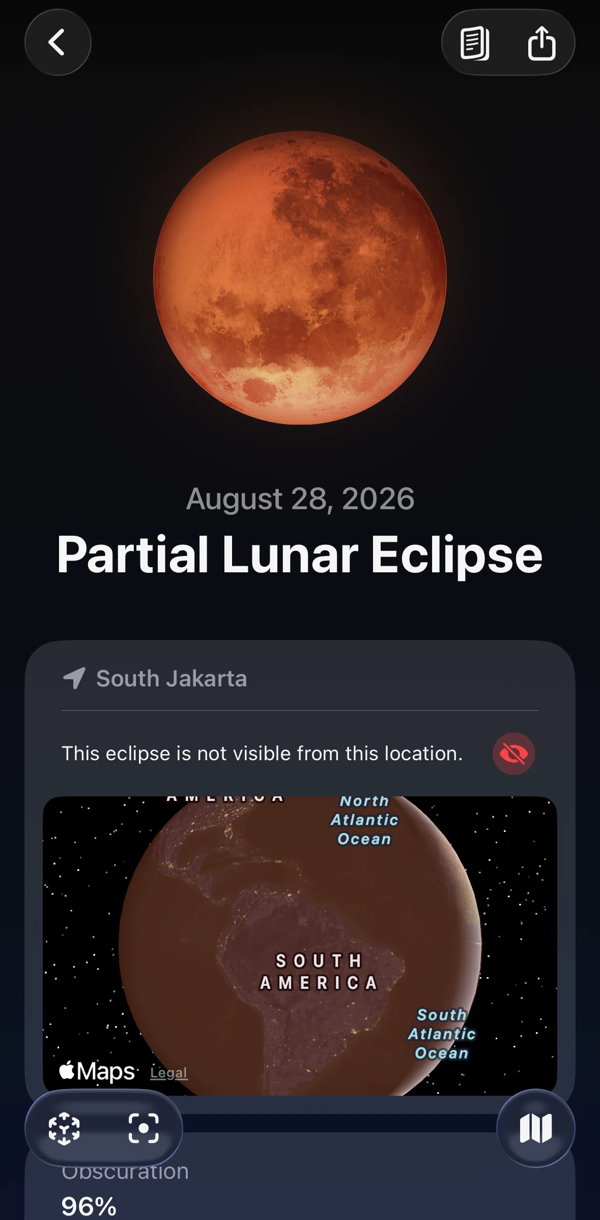 Moonlitt Screen screen in the Glossary flow