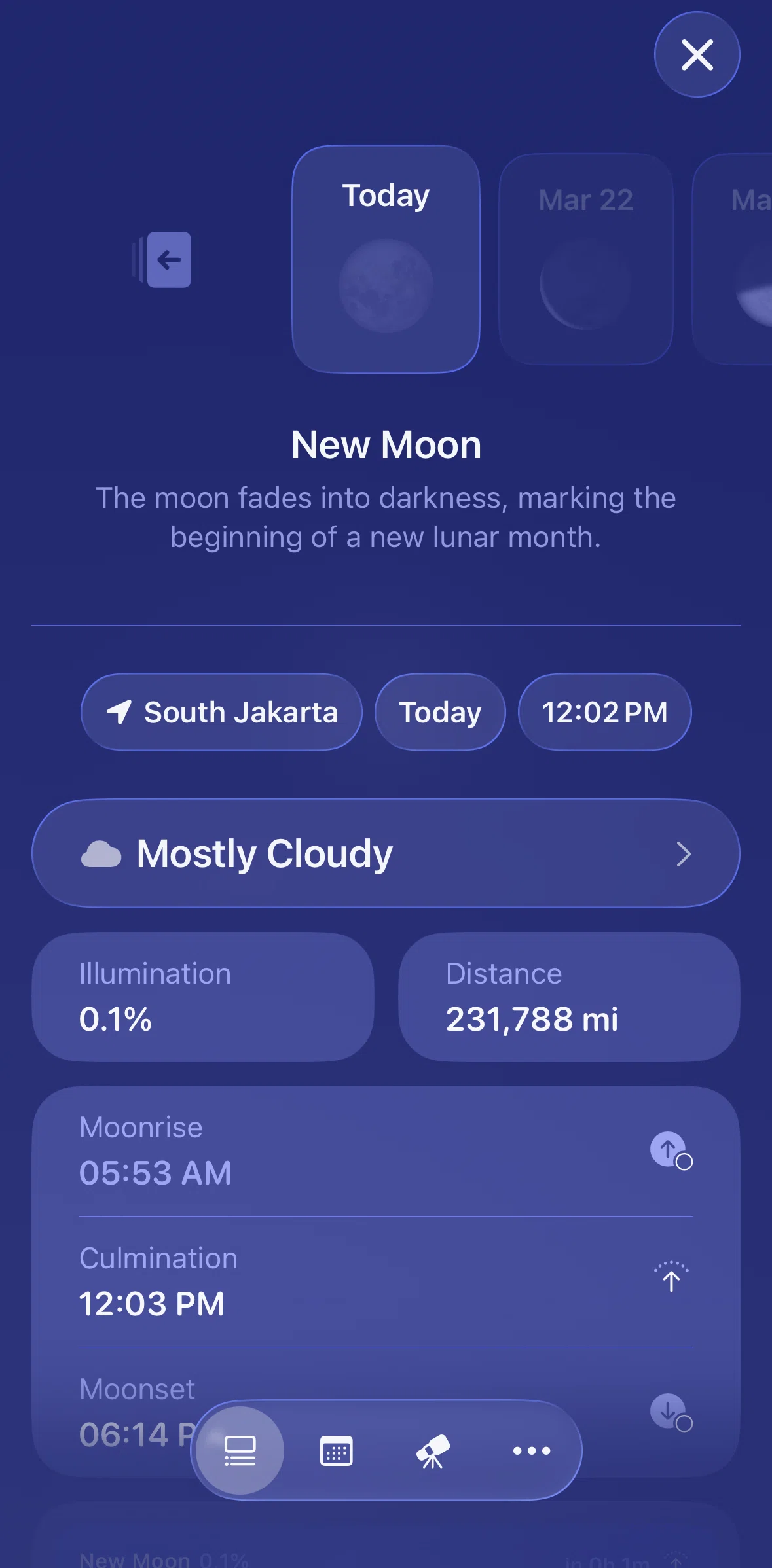 Moonlitt Screen screen in the Moon detail flow