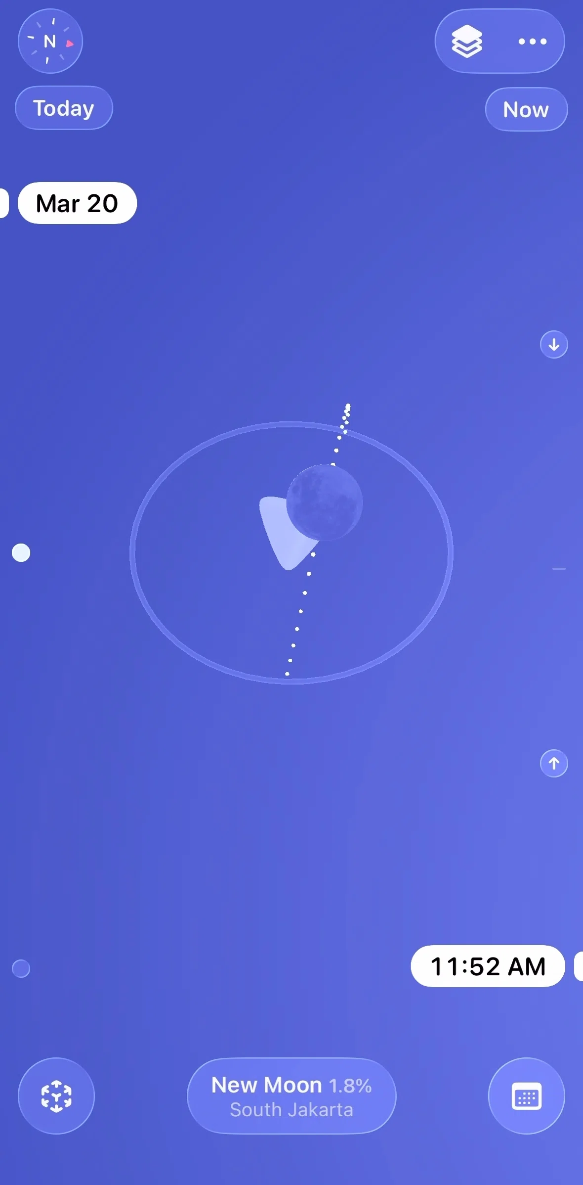Moonlitt Screen screen in the Switching to AR mode flow