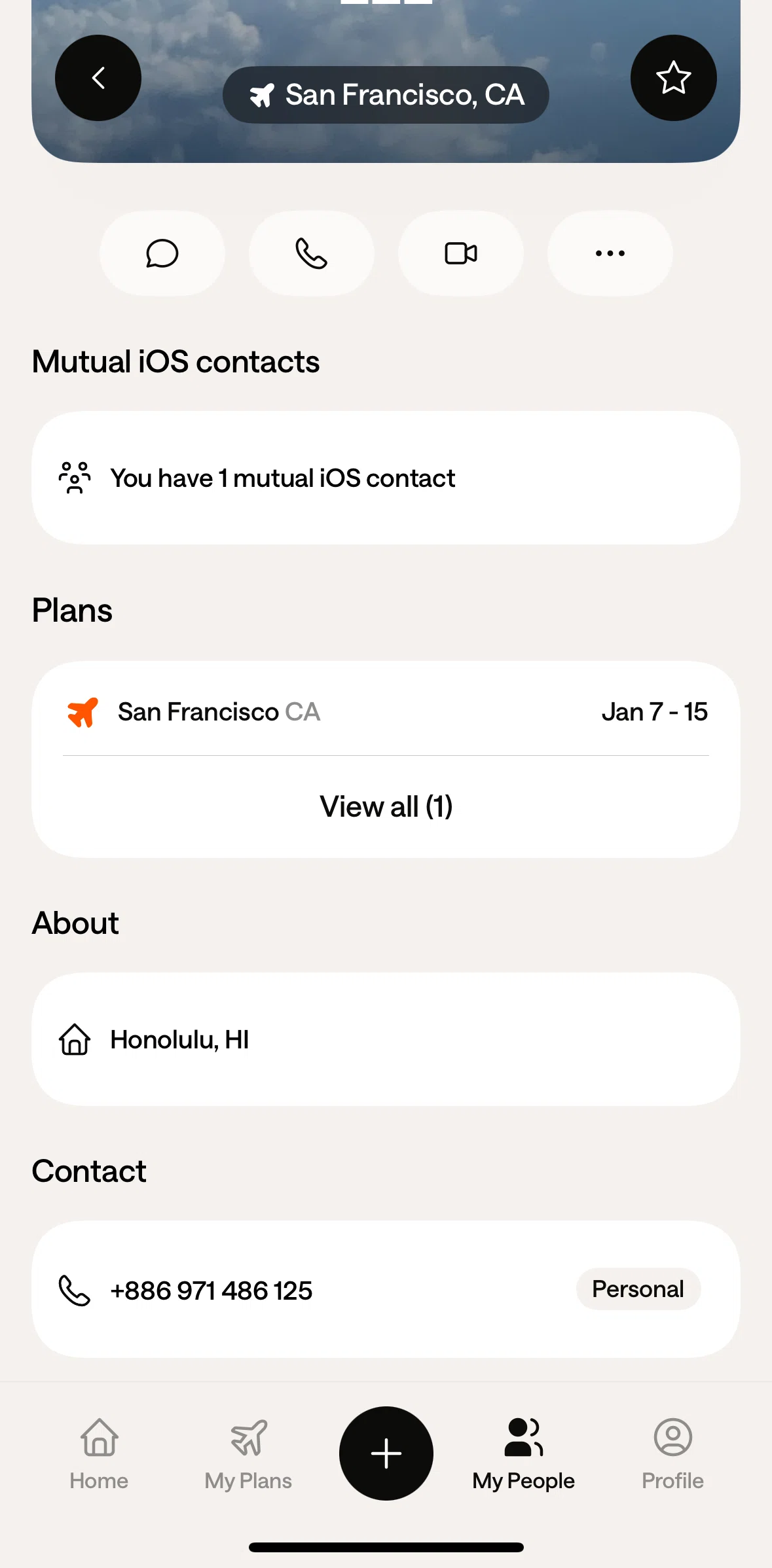 Mozi Screen screen in the View plans flow