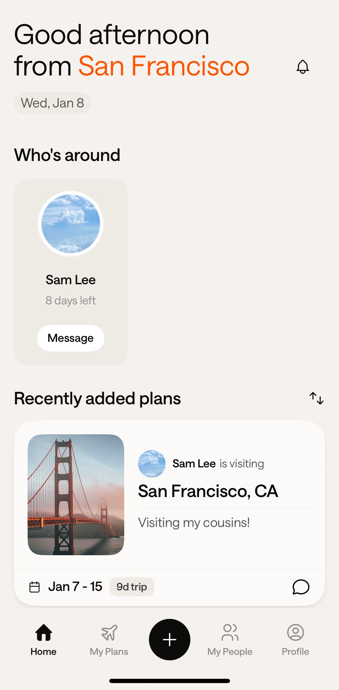 Mozi Screen screen in the View recently added plans flow