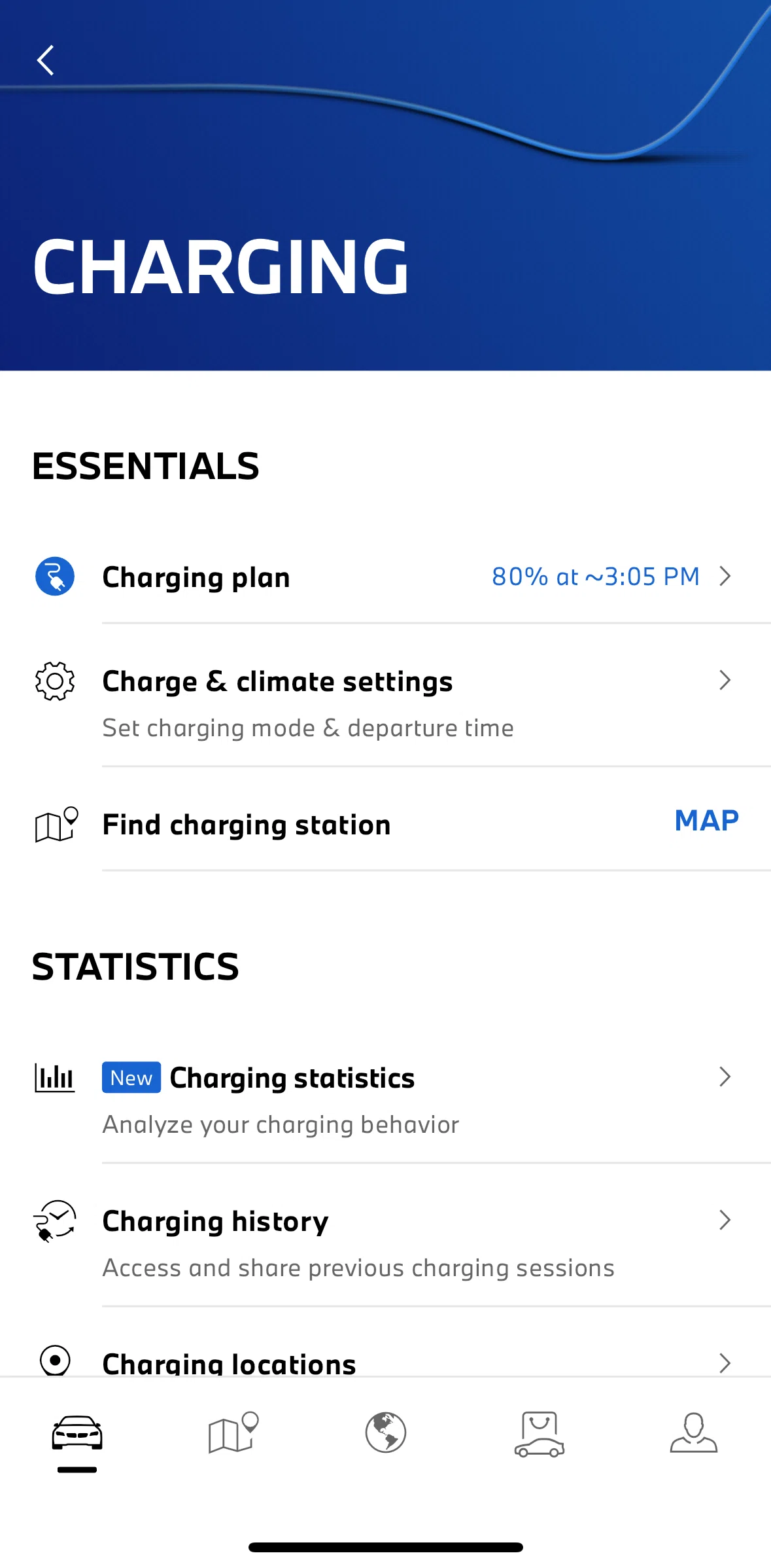 My BMW Screen screen in the Charging plan flow