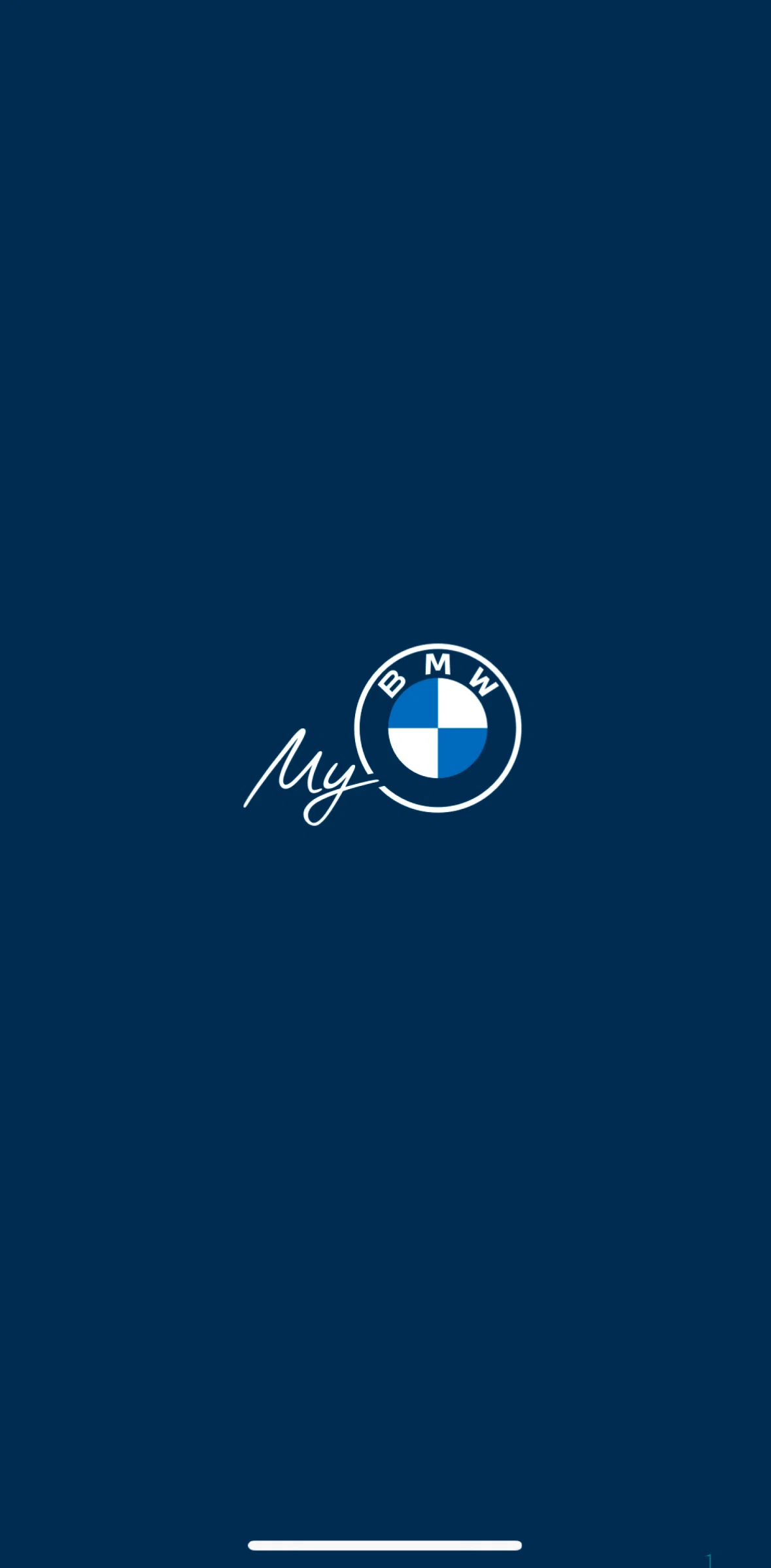 My BMW Screen screen in the Onboarding flow
