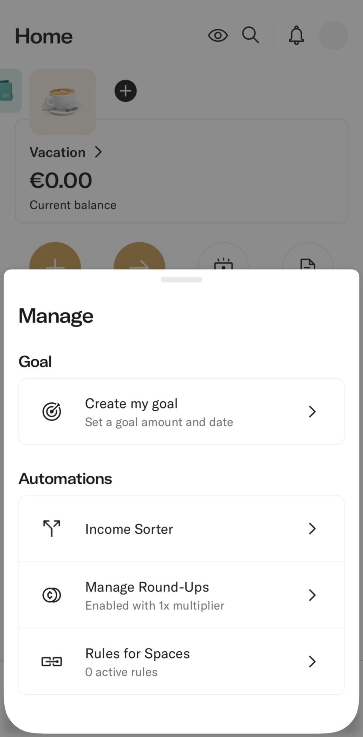N26 Screen screen in the Creating a rule flow