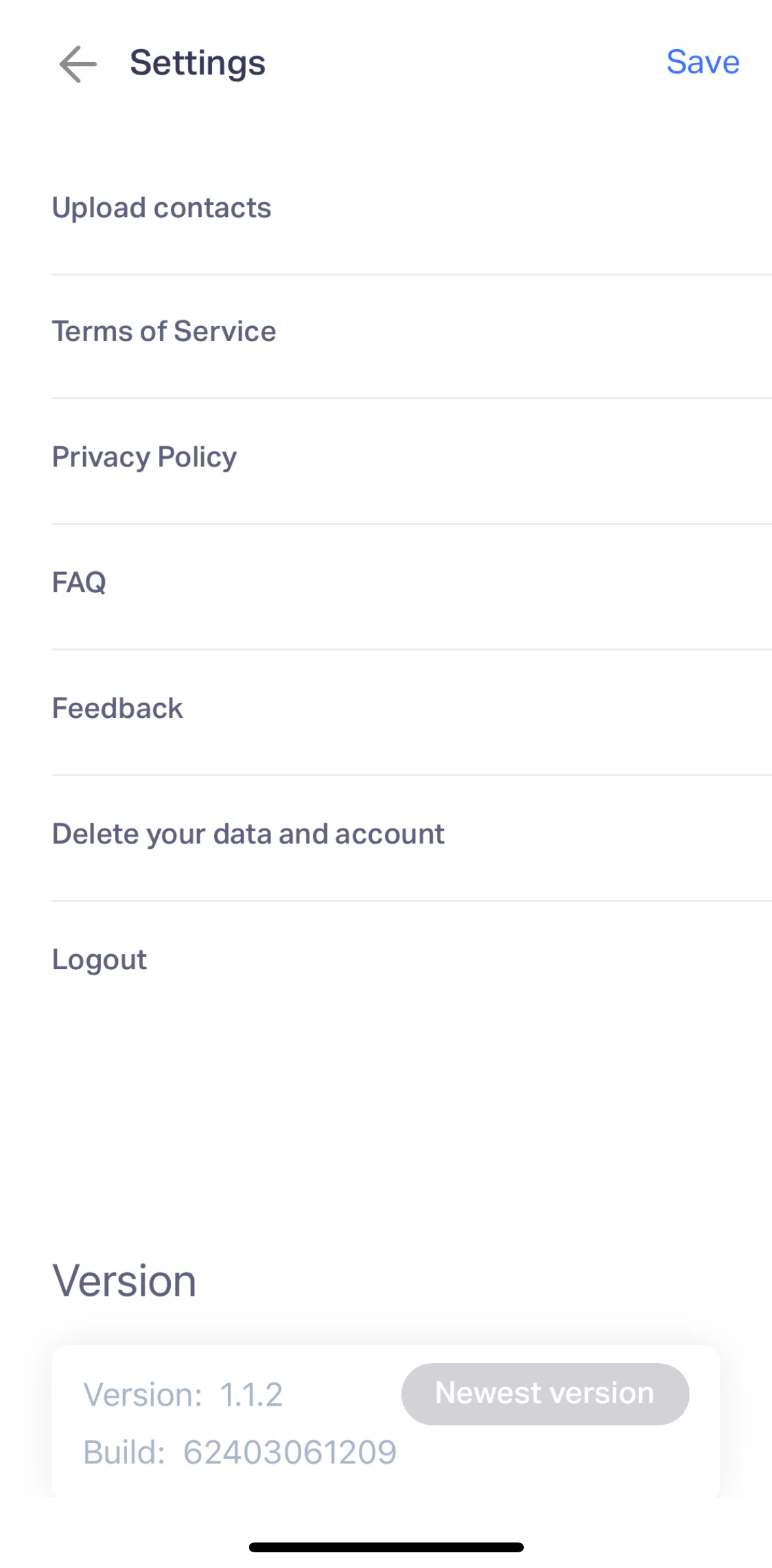 Natural AI Screen screen in the Delete an account flow