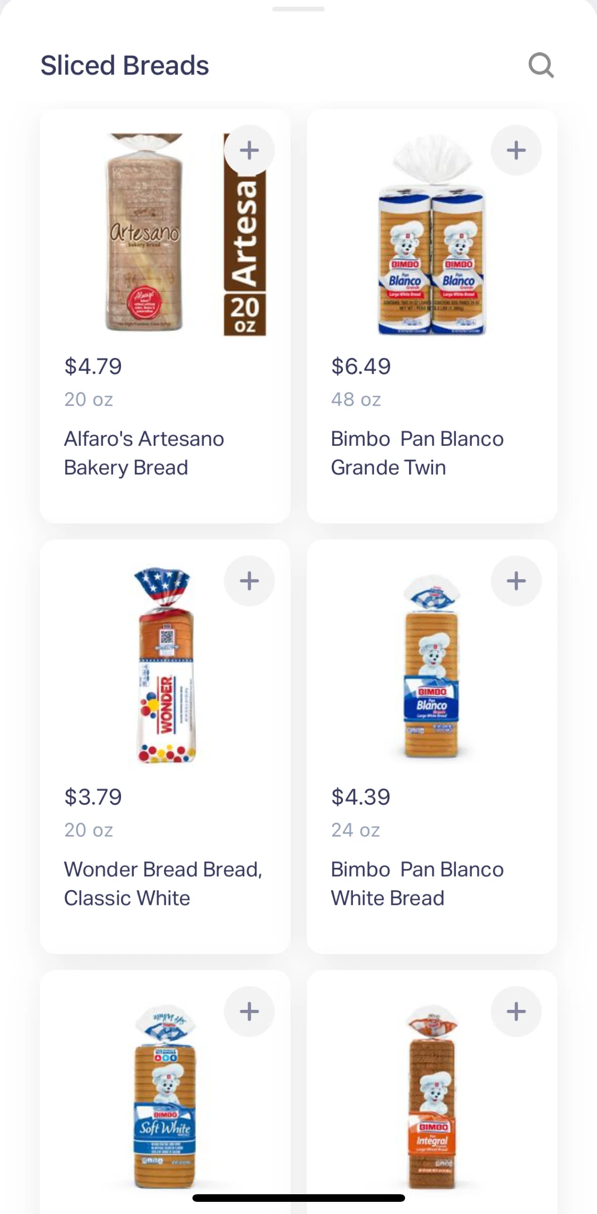Natural AI Screen screen in the Item detail flow