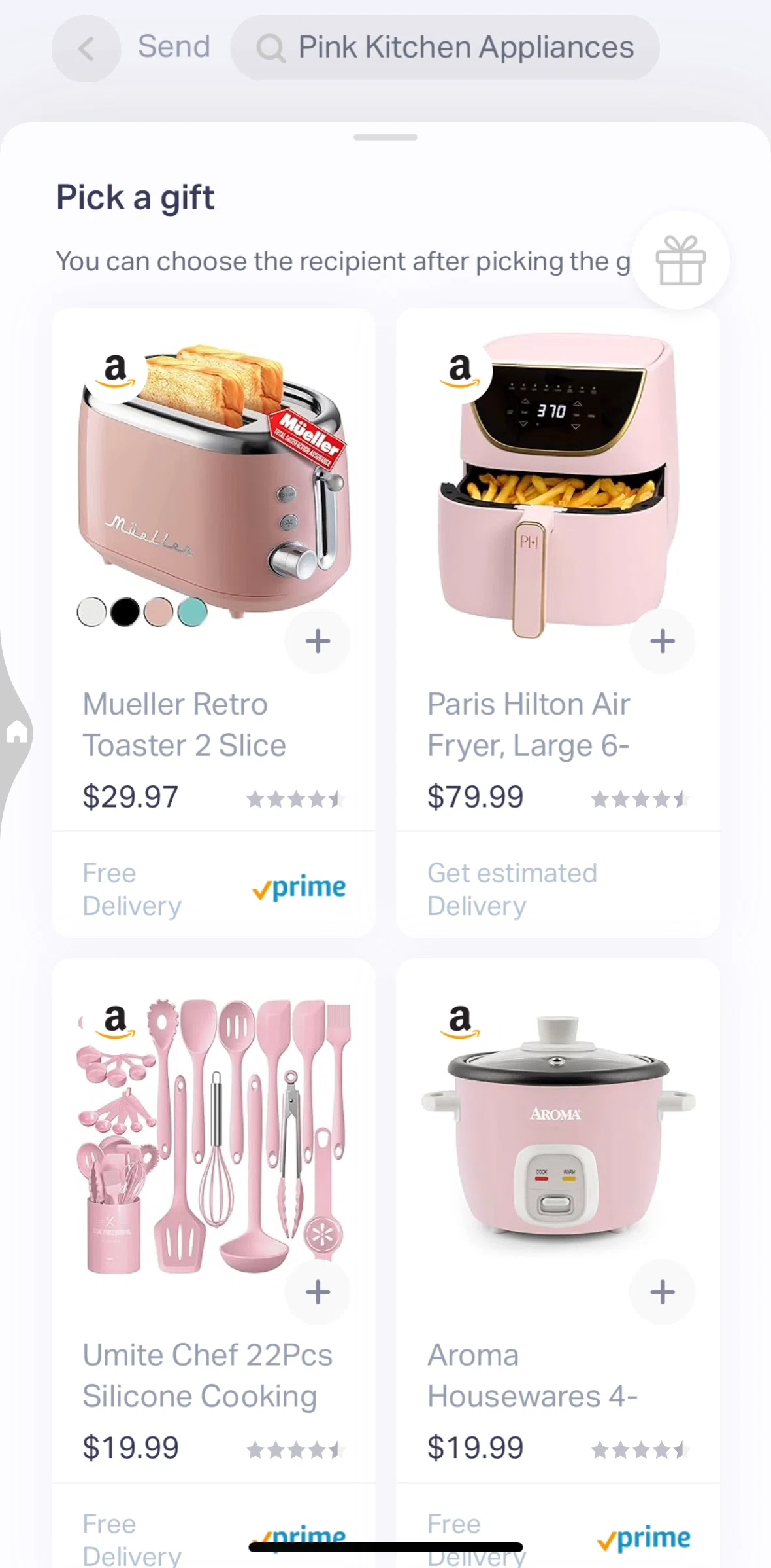 Natural AI Screen screen in the Product detail flow