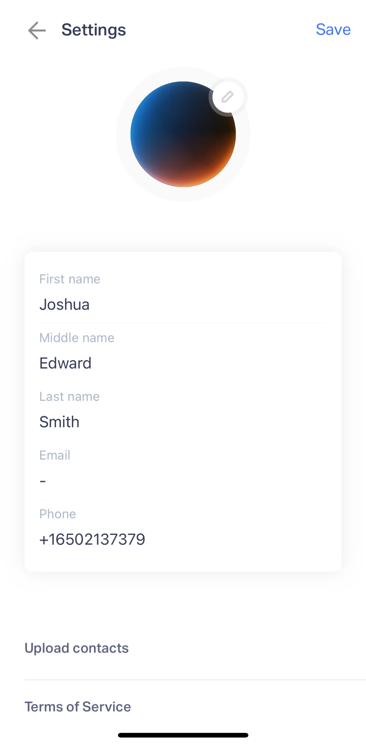 Natural AI Screen screen in the Verify email flow