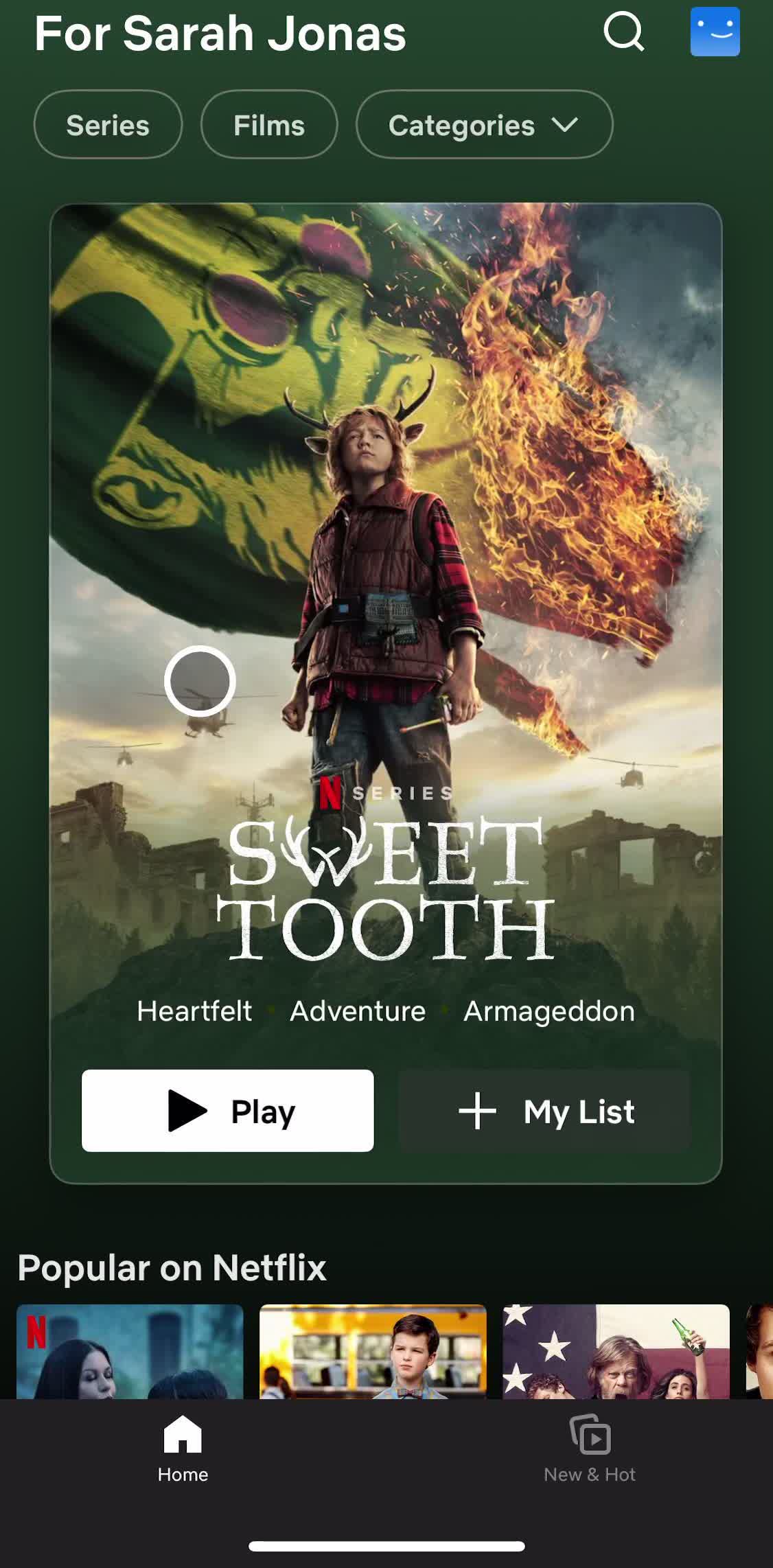 Netflix Home screen in the Cancelling Your Subscription flow