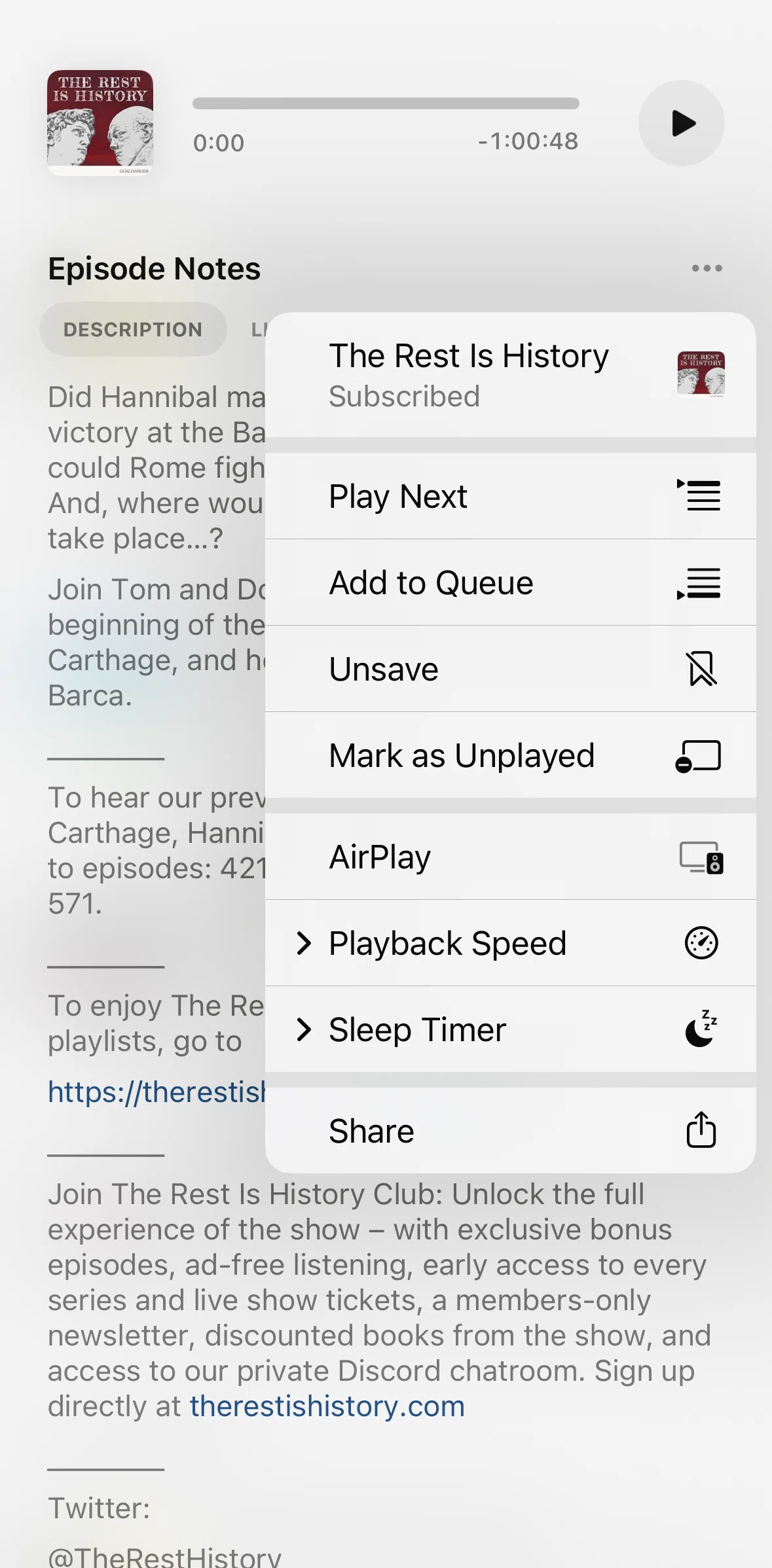 Neuecast Screen screen in the Setting a sleep timer flow