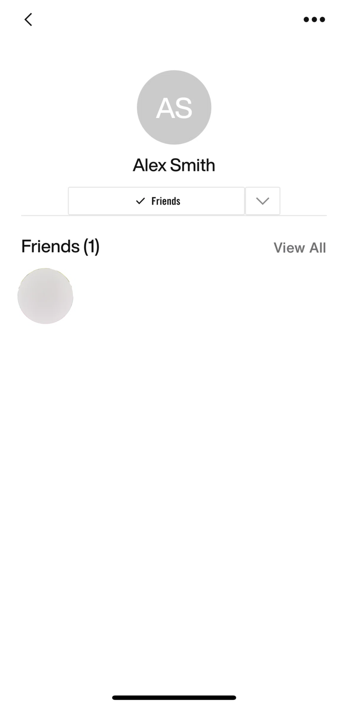 Nike Run Club Screen screen in the Unfriending a user flow