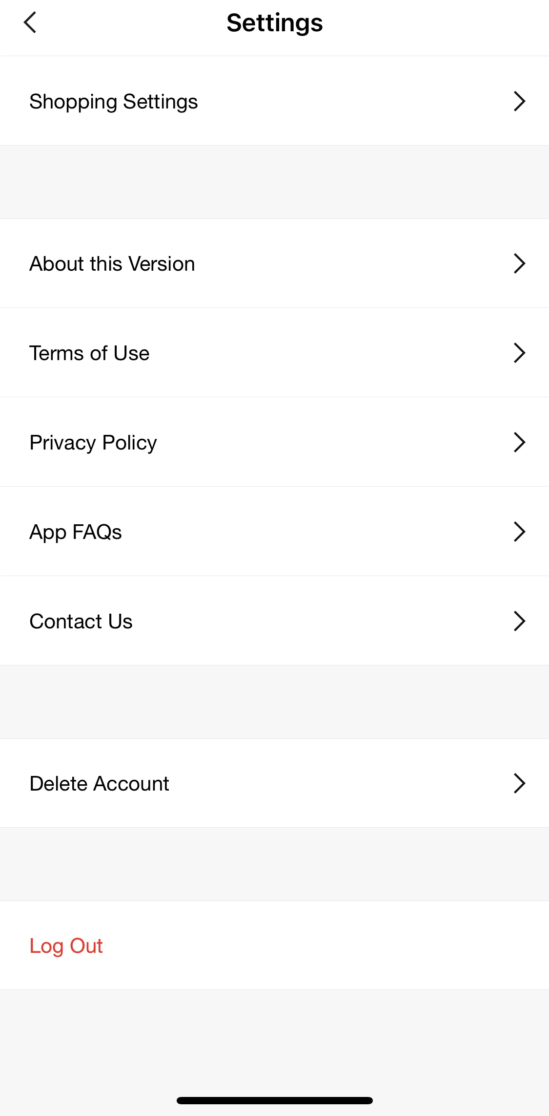 Nike Training Club Screen screen in the Deleting account flow